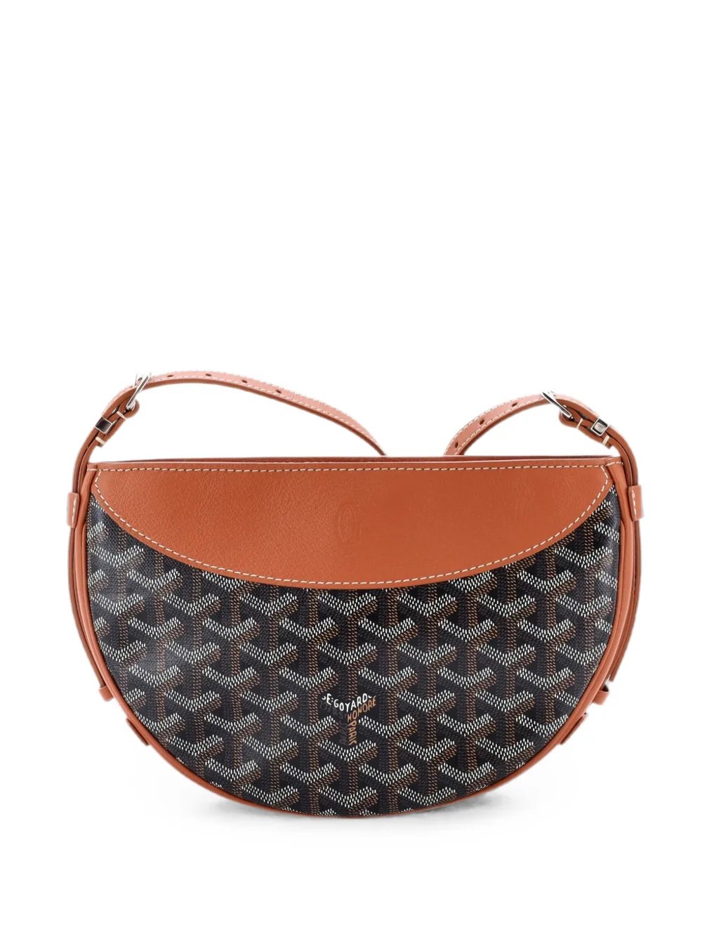 Hirondelle Coated Canvas and Leather shoulder bag
