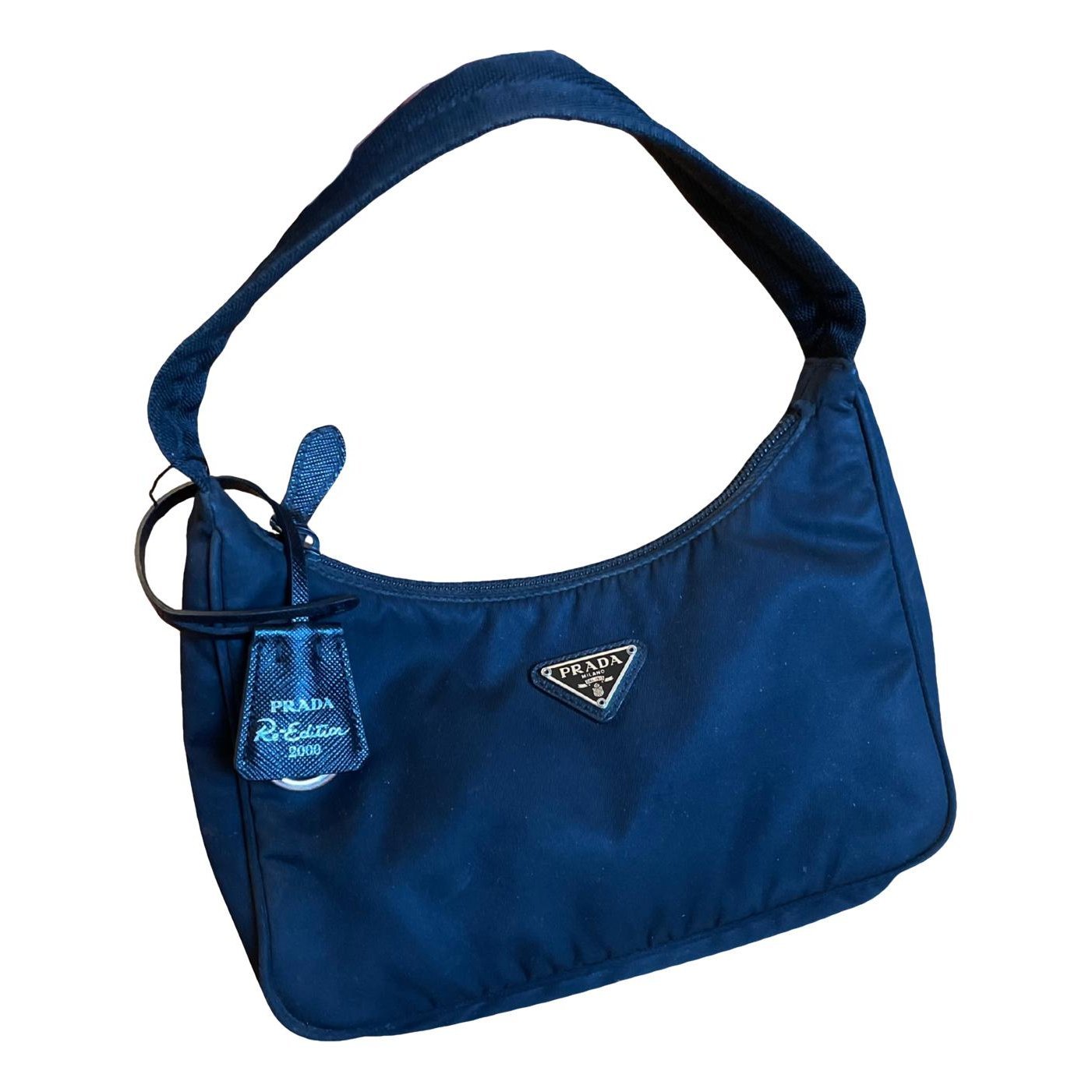 Re-edition linen handbag