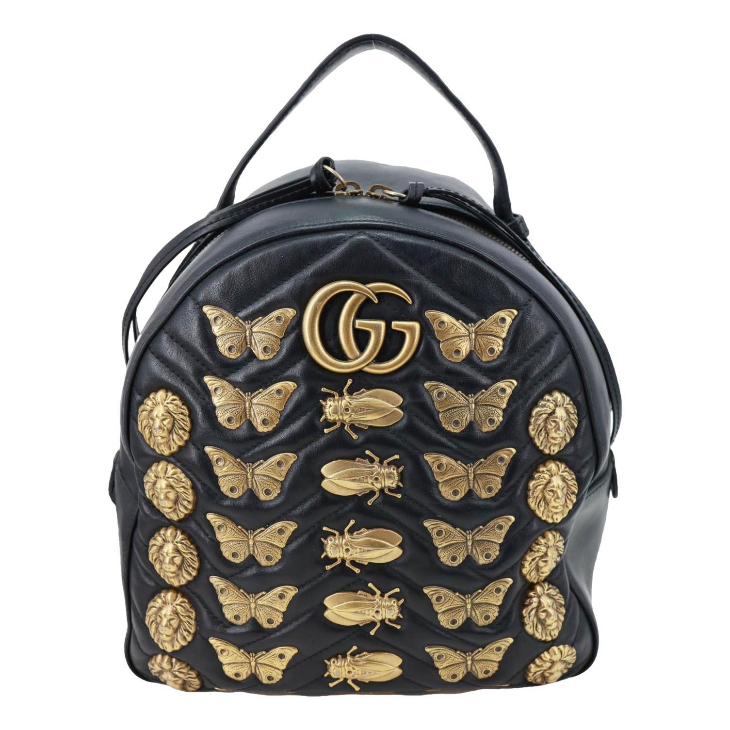 Leather backpack