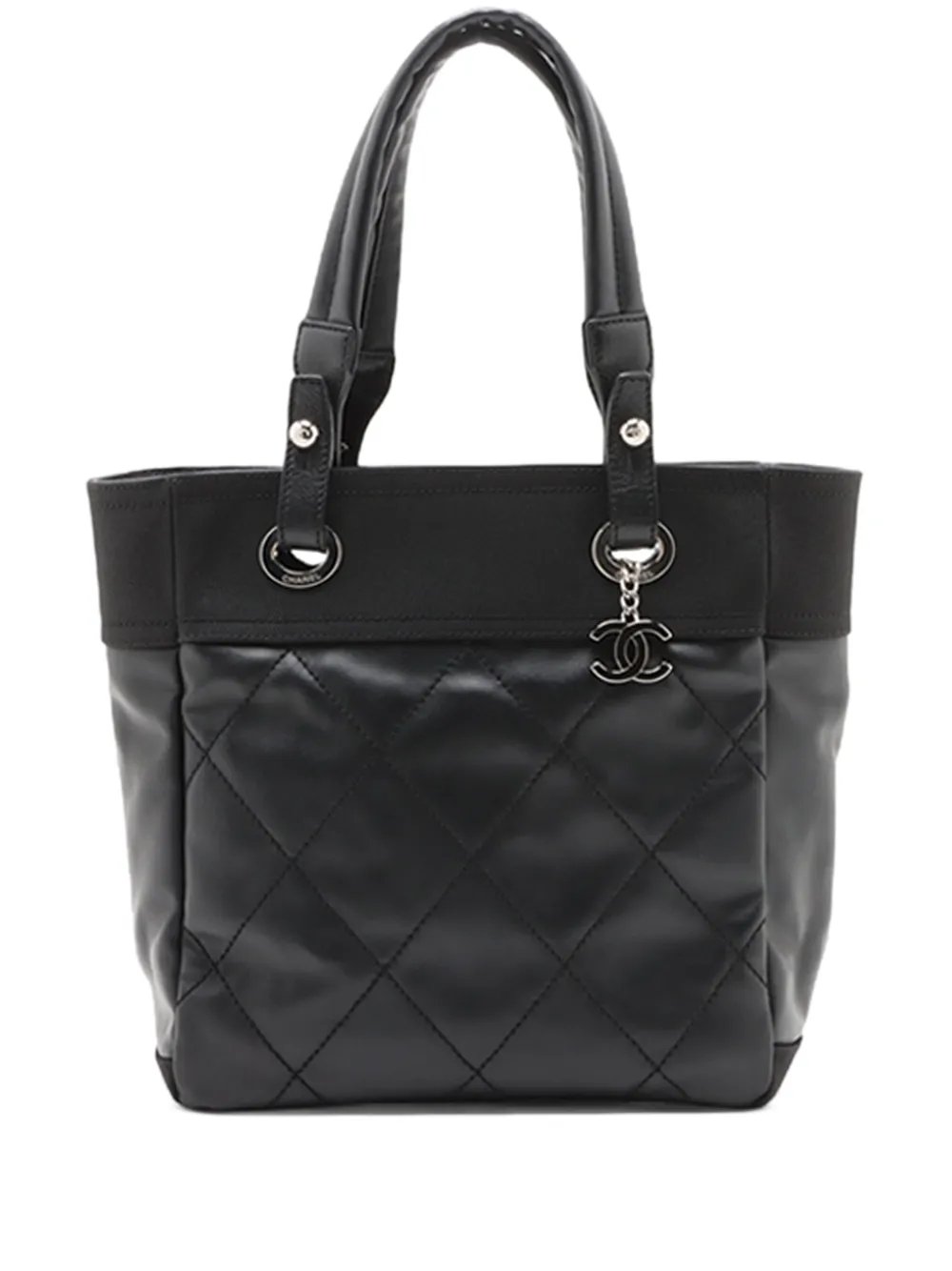2011 Small Quilted Coated Canvas Paris Biarritz tote bag