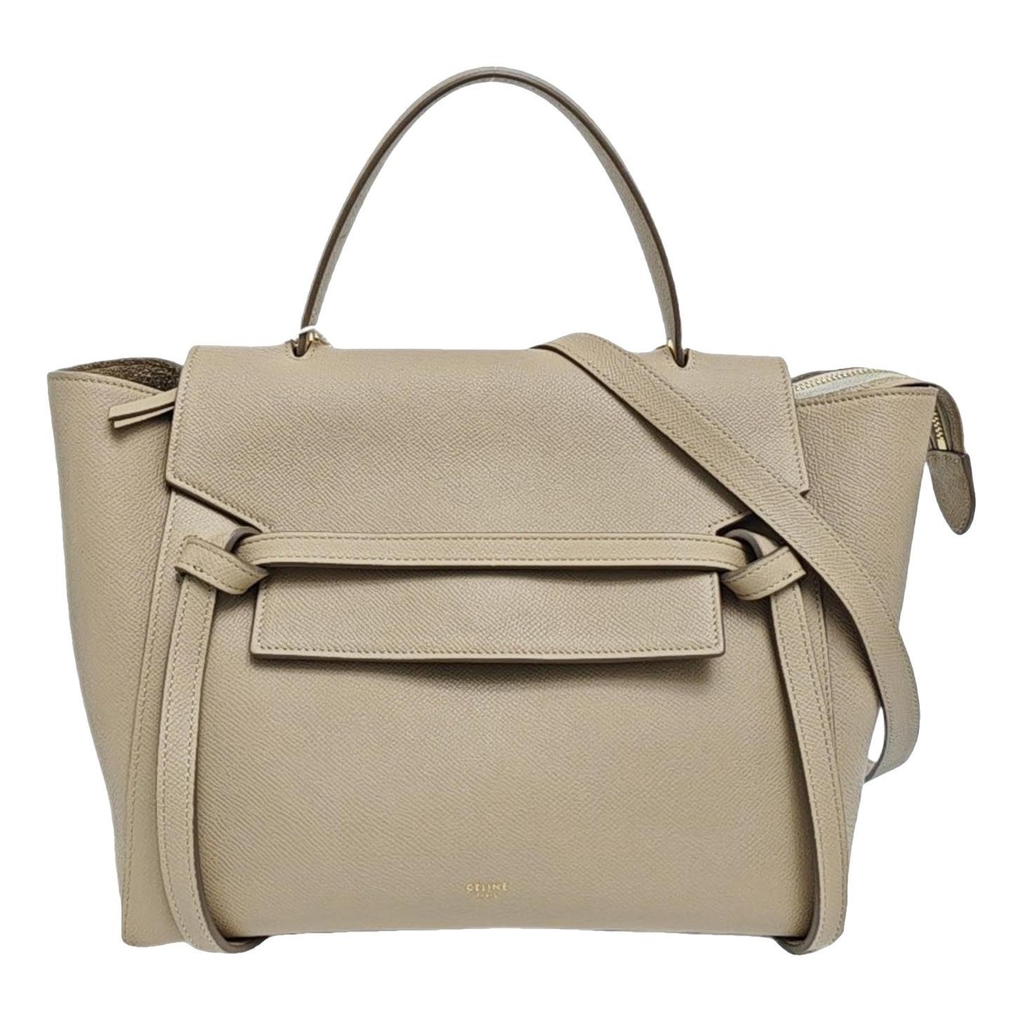 Belt leather handbag