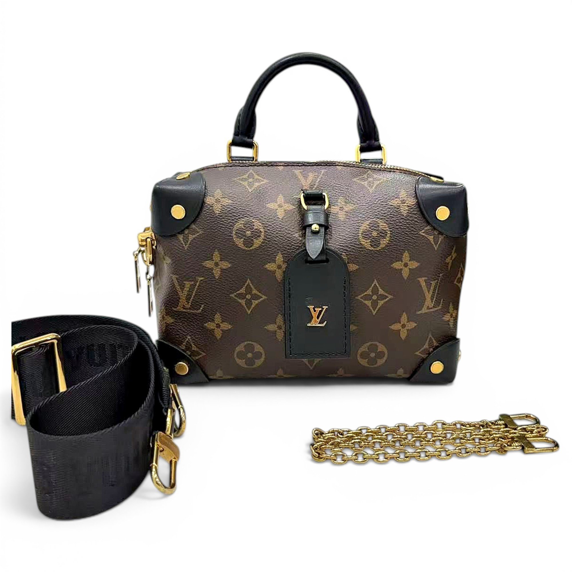 Petite Malle Souple leather handbag
