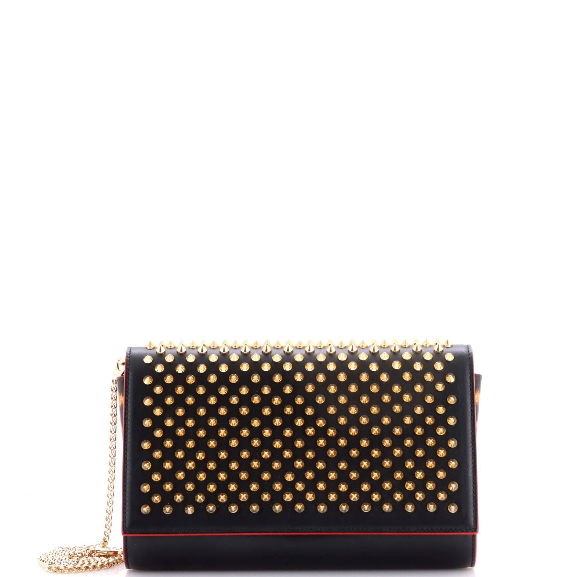 Christian Louboutin Paloma Clutch Spiked Leather