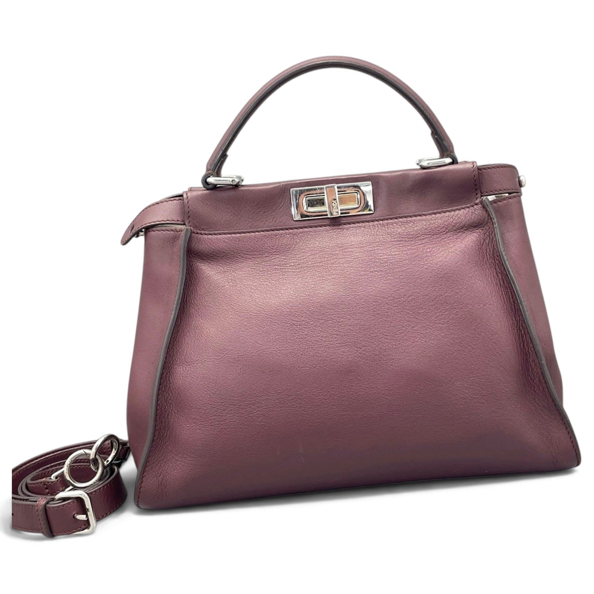 Peekaboo leather handbag