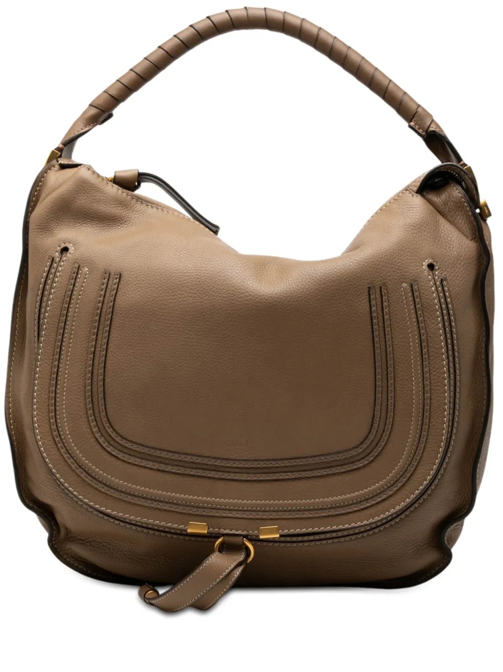2012 Large Pebbled Calfskin Marcie hobo bag