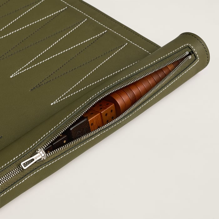 Vert Véronèse Paris-louxor Foldable Backgammon Game