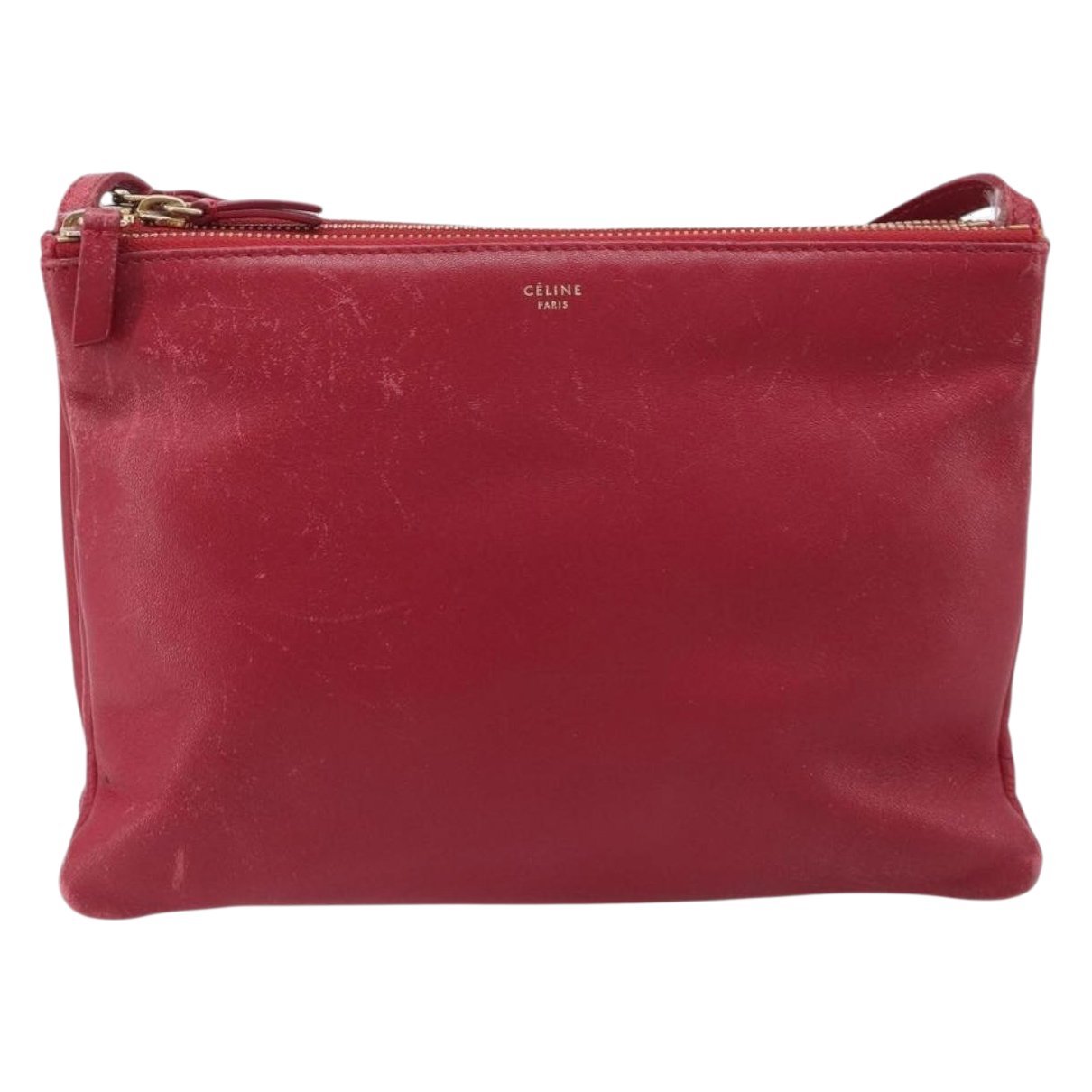Celine Trio leather crossbody bag