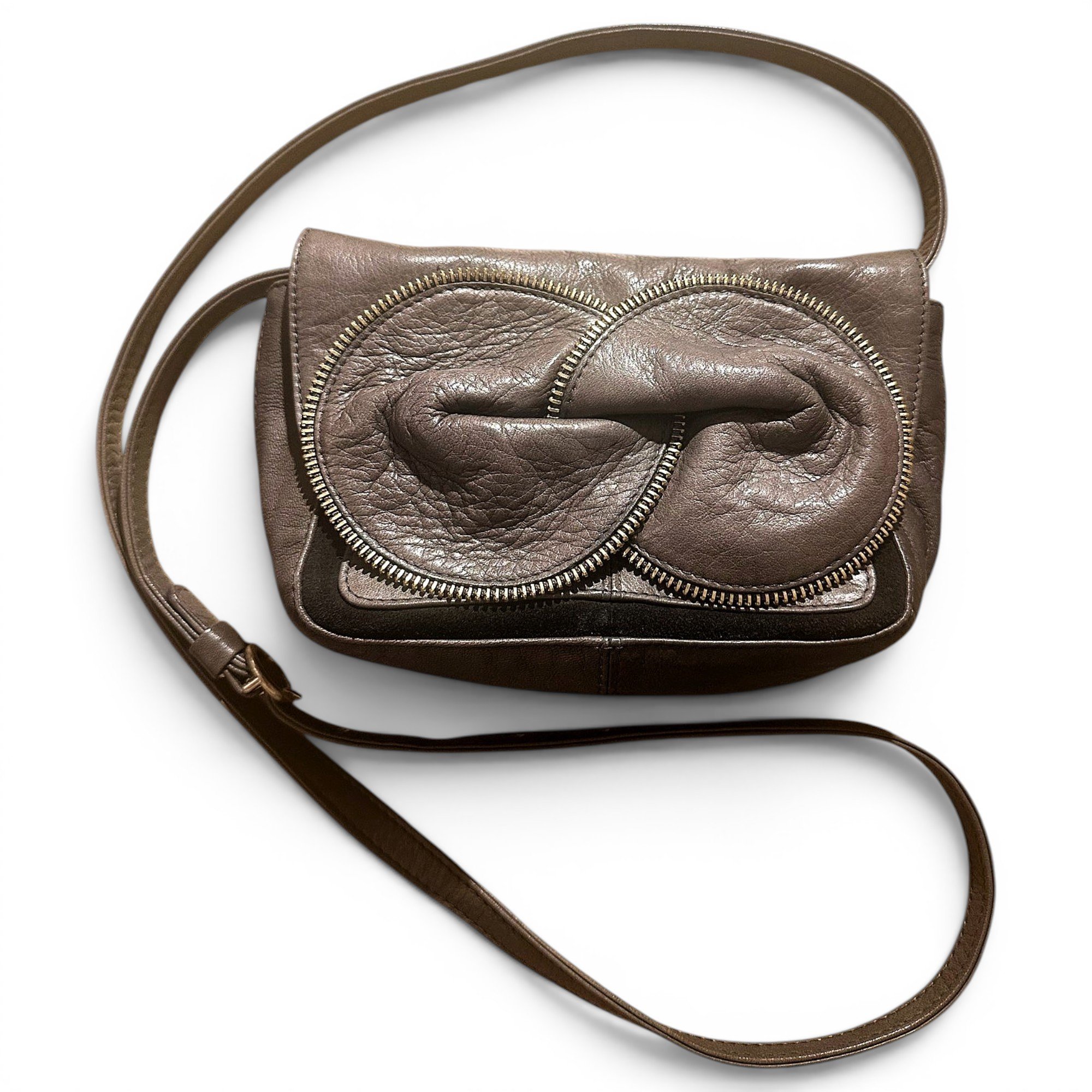 Leather crossbody bag