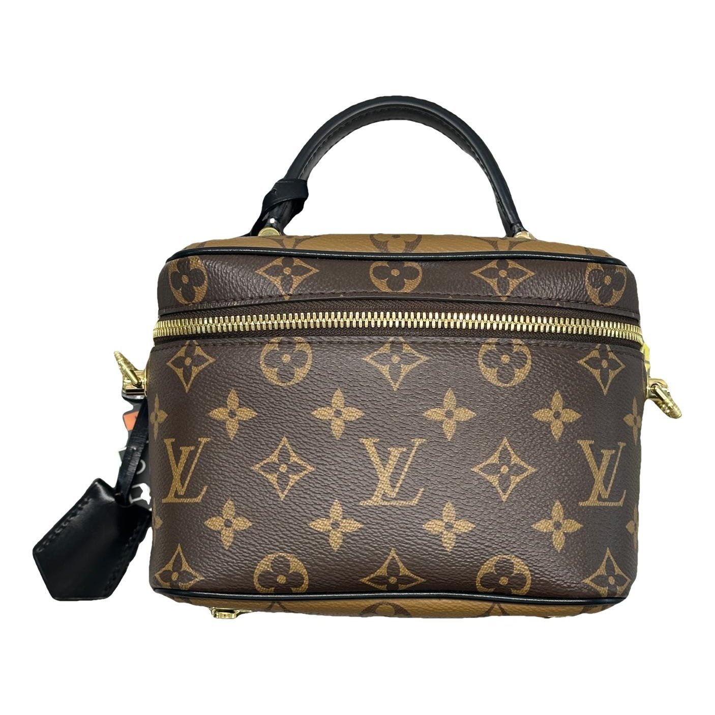 Vanity leather handbag