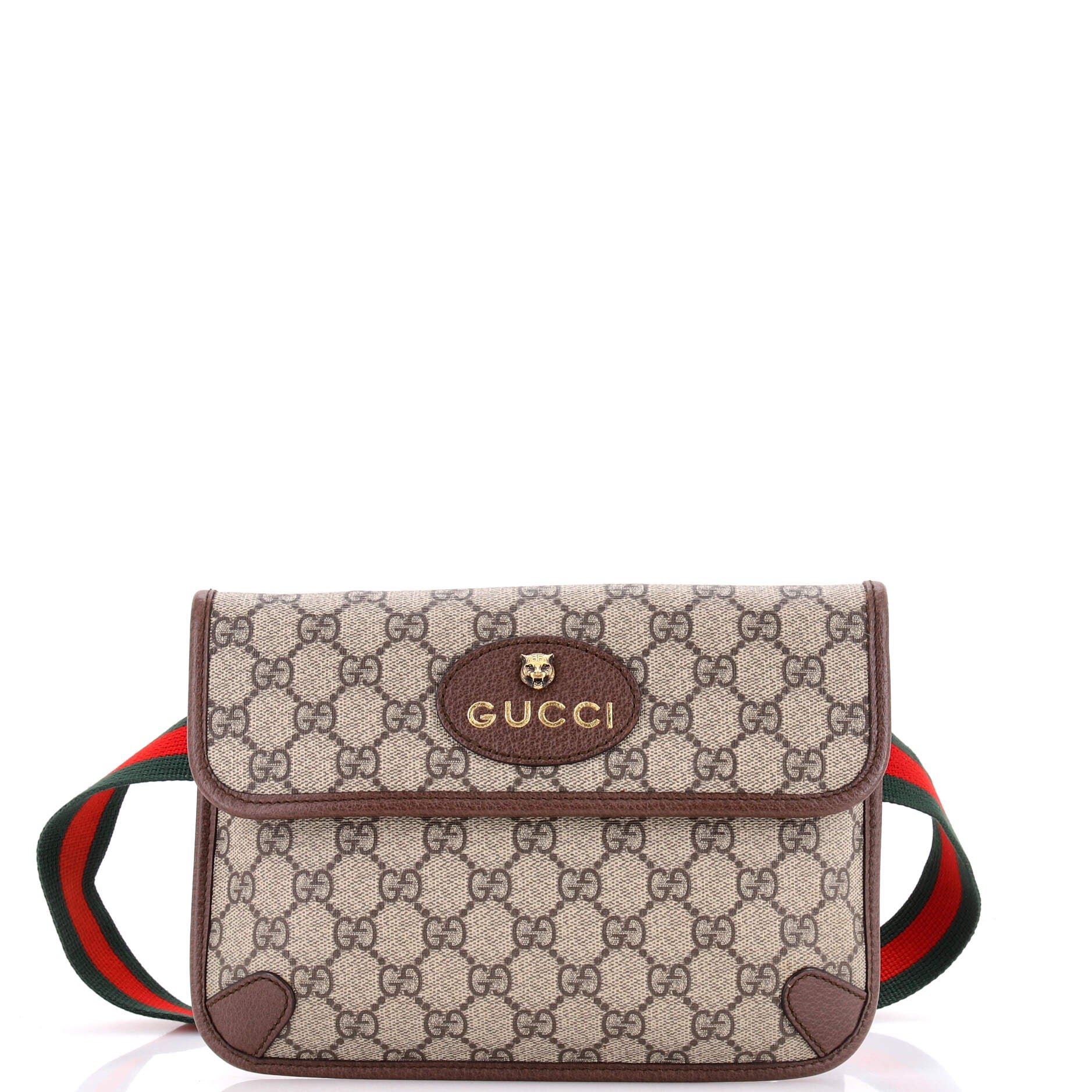 Neo Vintage Flap Belt Bag GG Coated Canvas