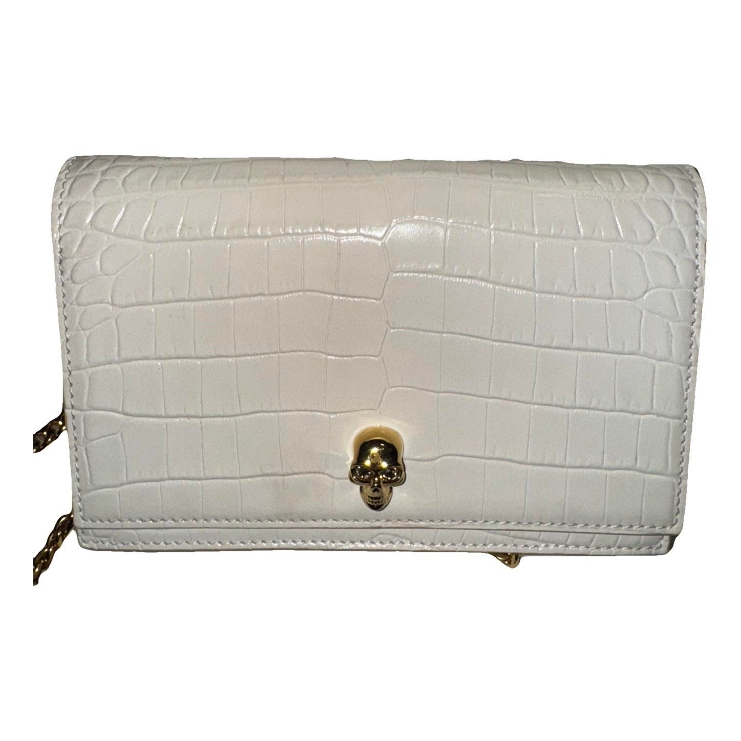 Alexander McQueen Skull leather handbag