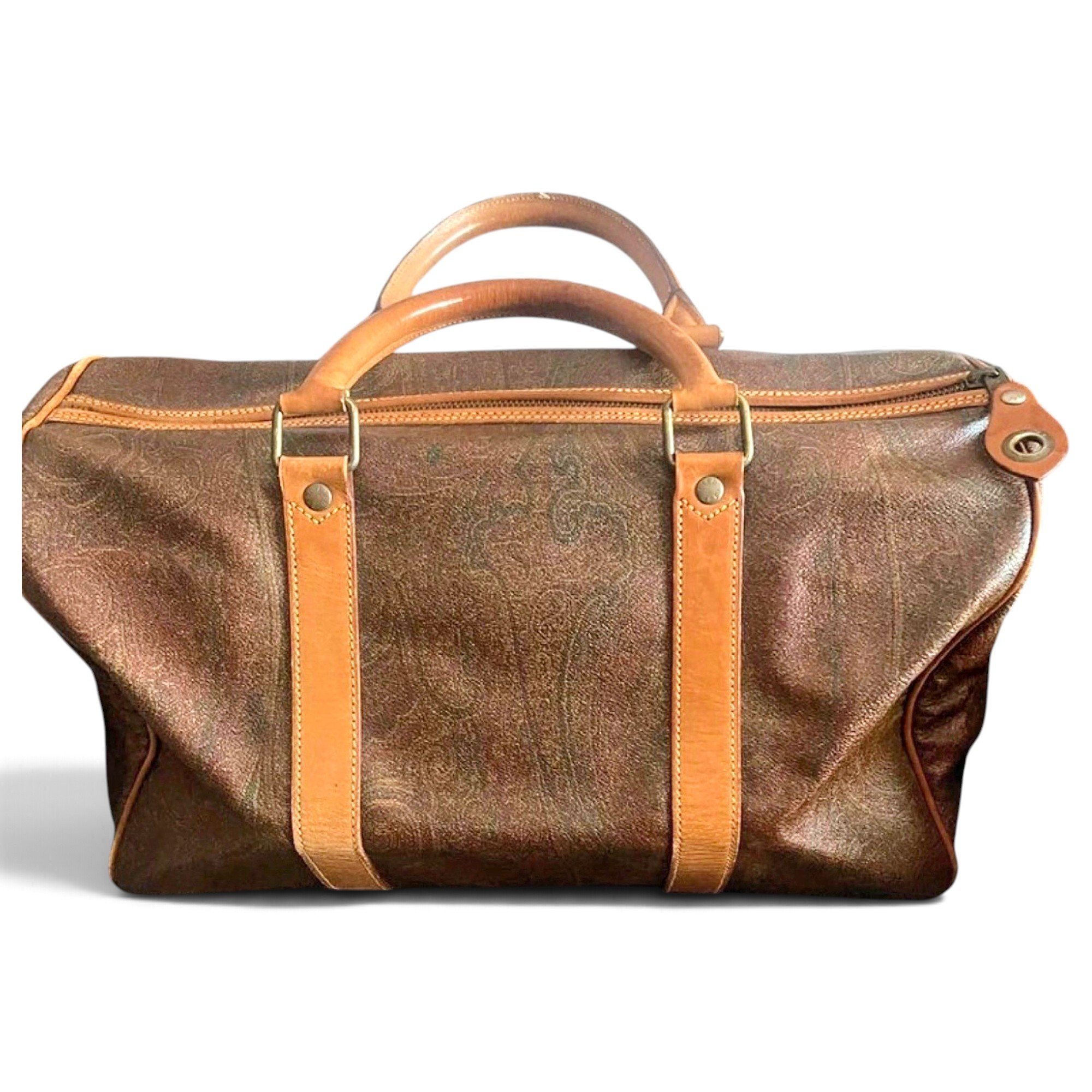 Etro Leather bowling bag