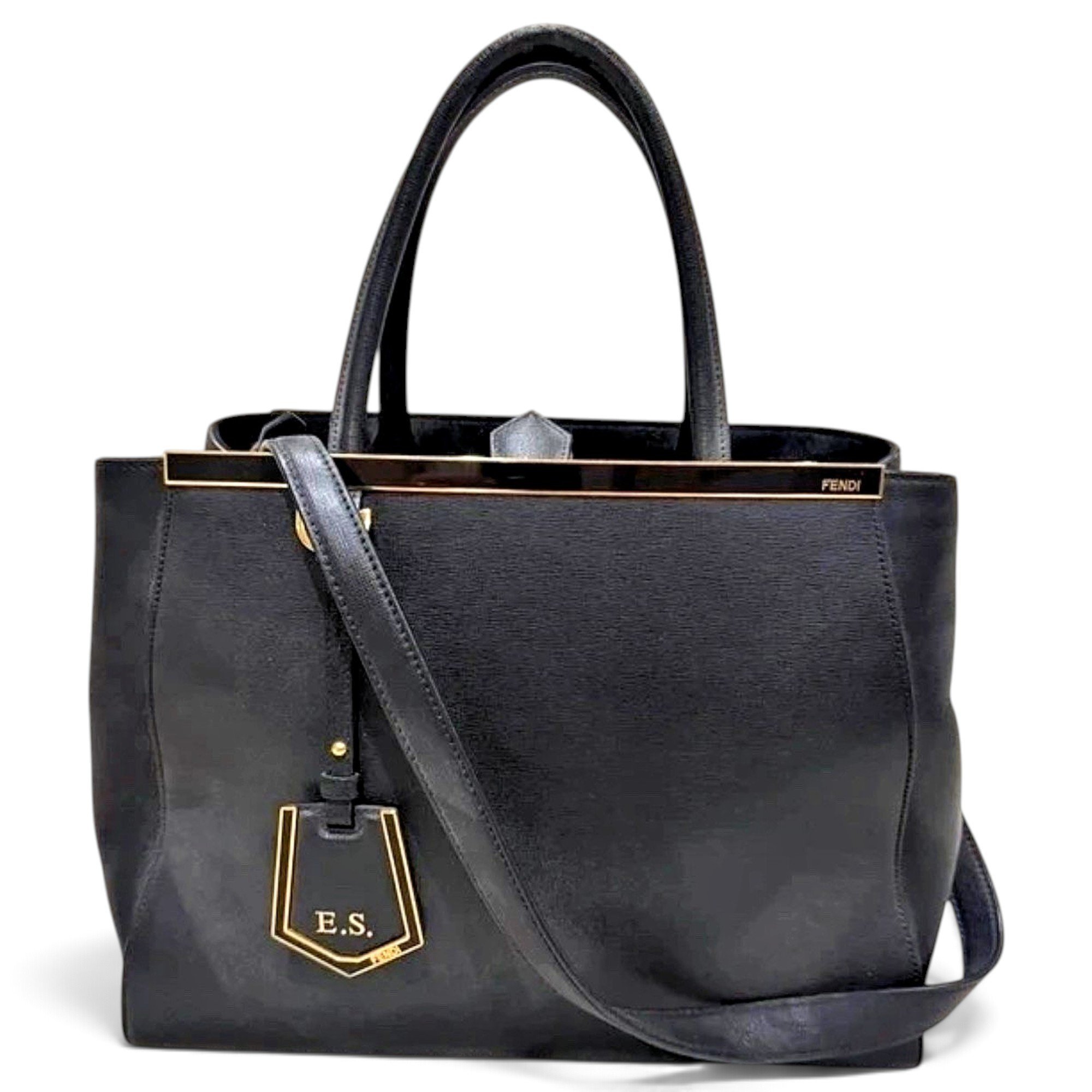 Fendi 2Jours leather handbag