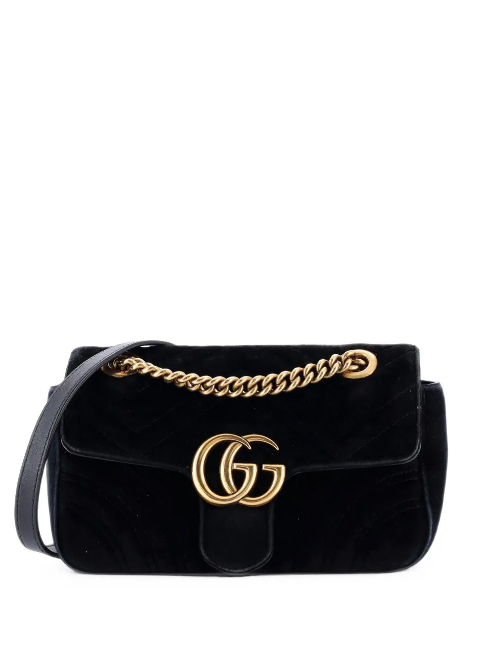 GG Marmont Flap Bag Matelasse Velvet Mini shoulder bag