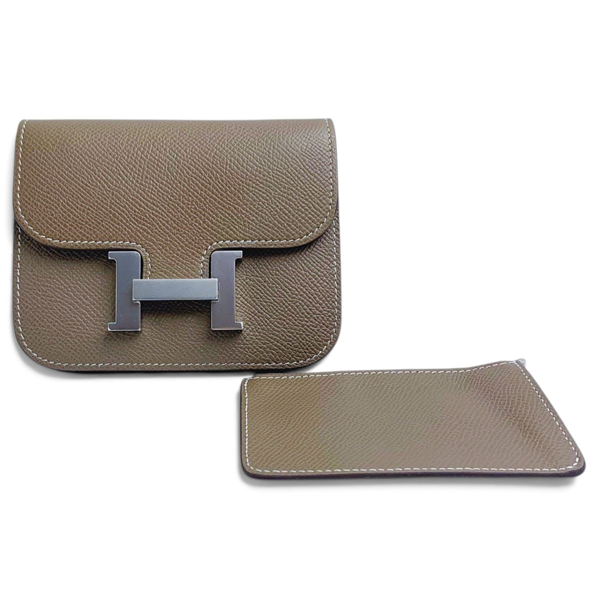 Constance leather clutch bag