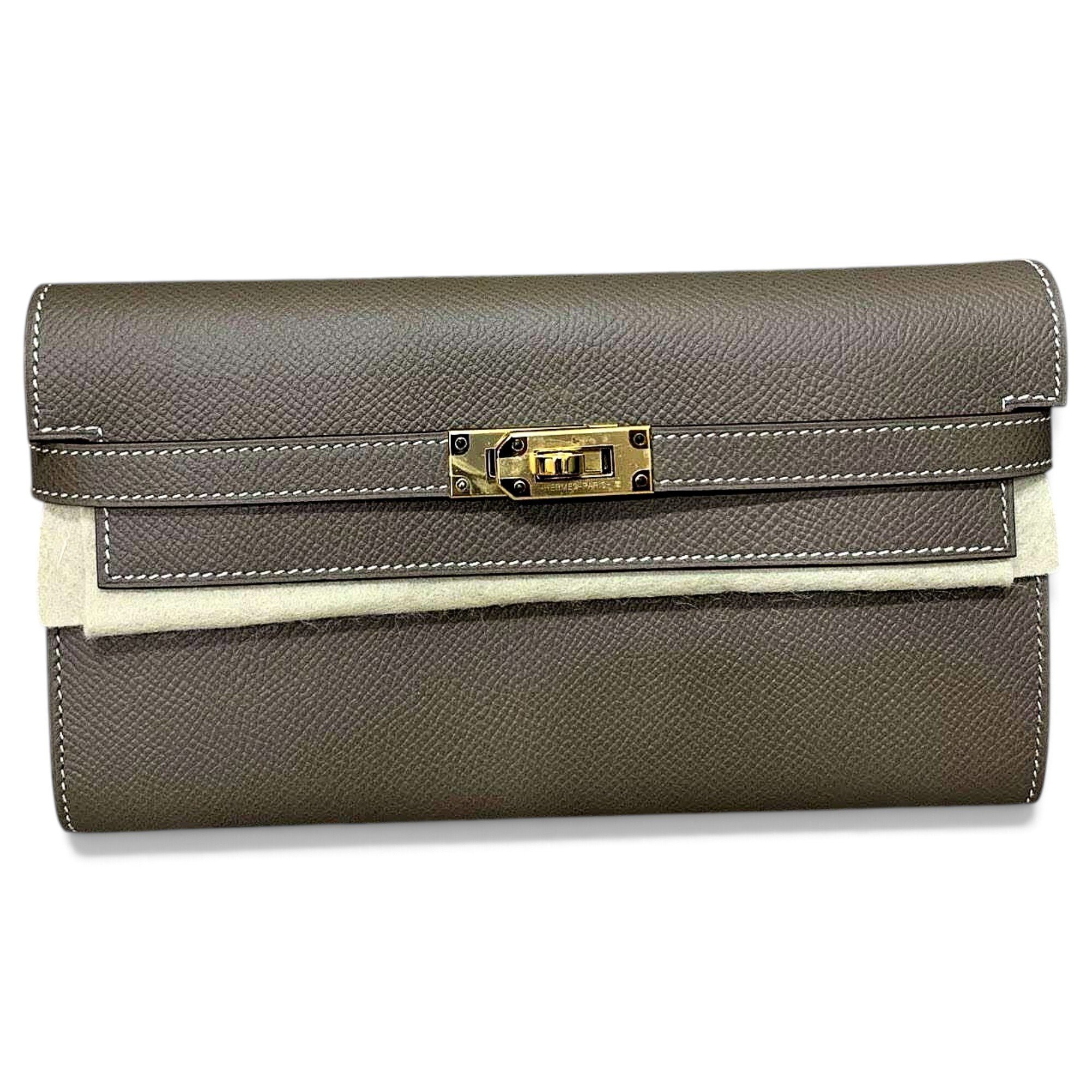 Kelly to go leather clutch bag