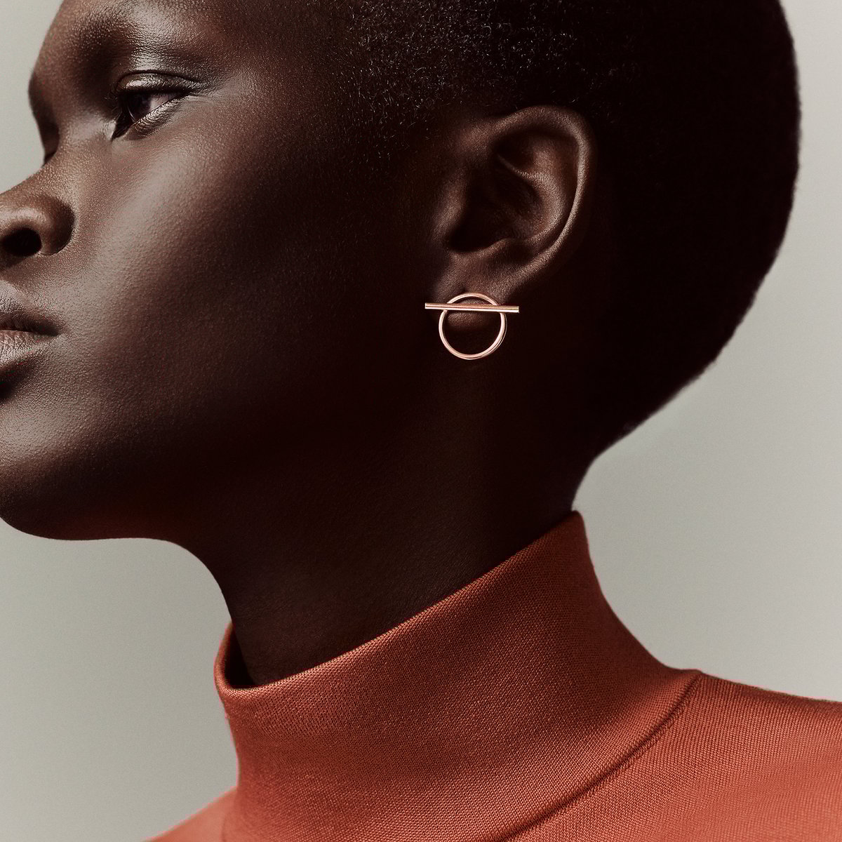 Echappee Hermes earrings, medium model