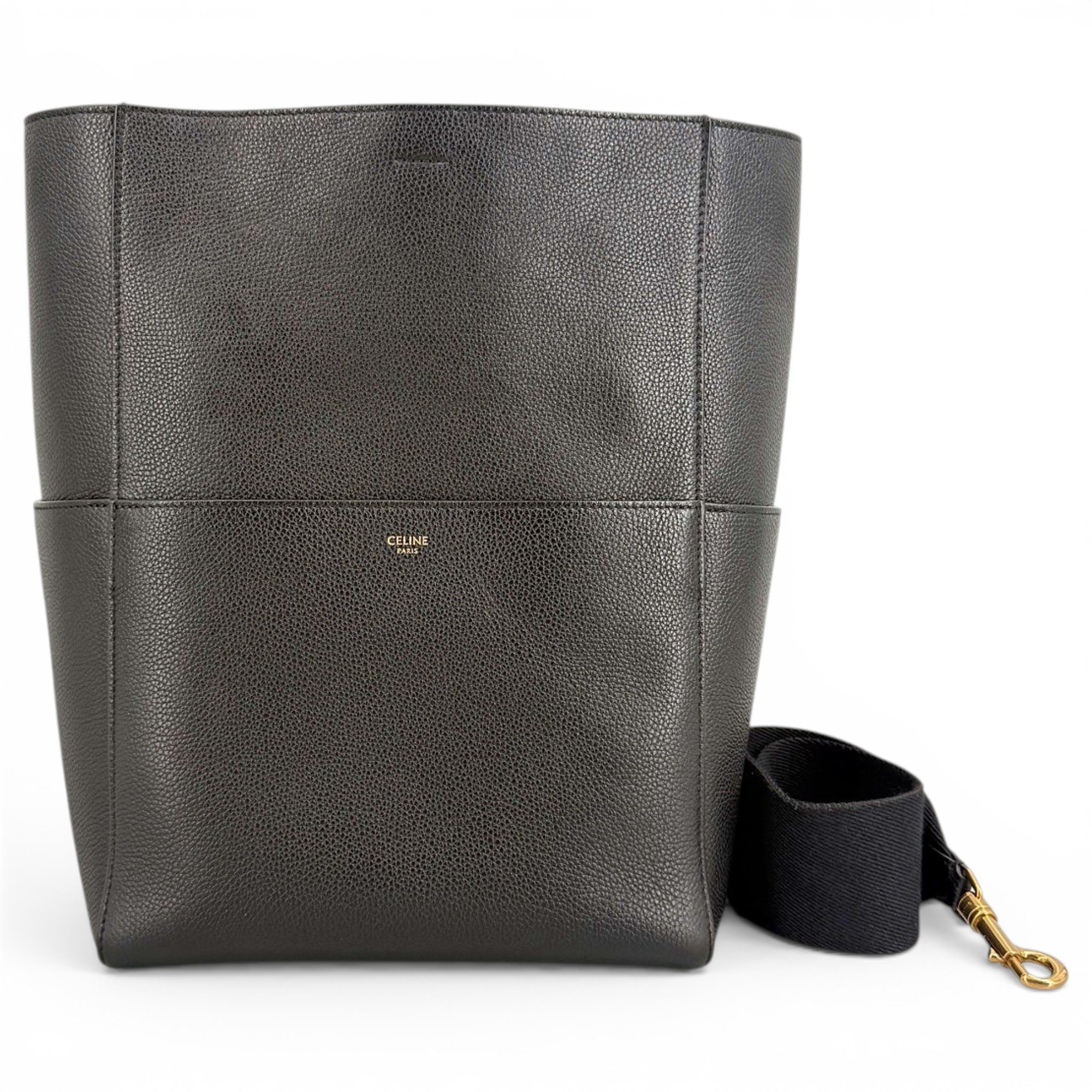 Seau Sangle leather handbag