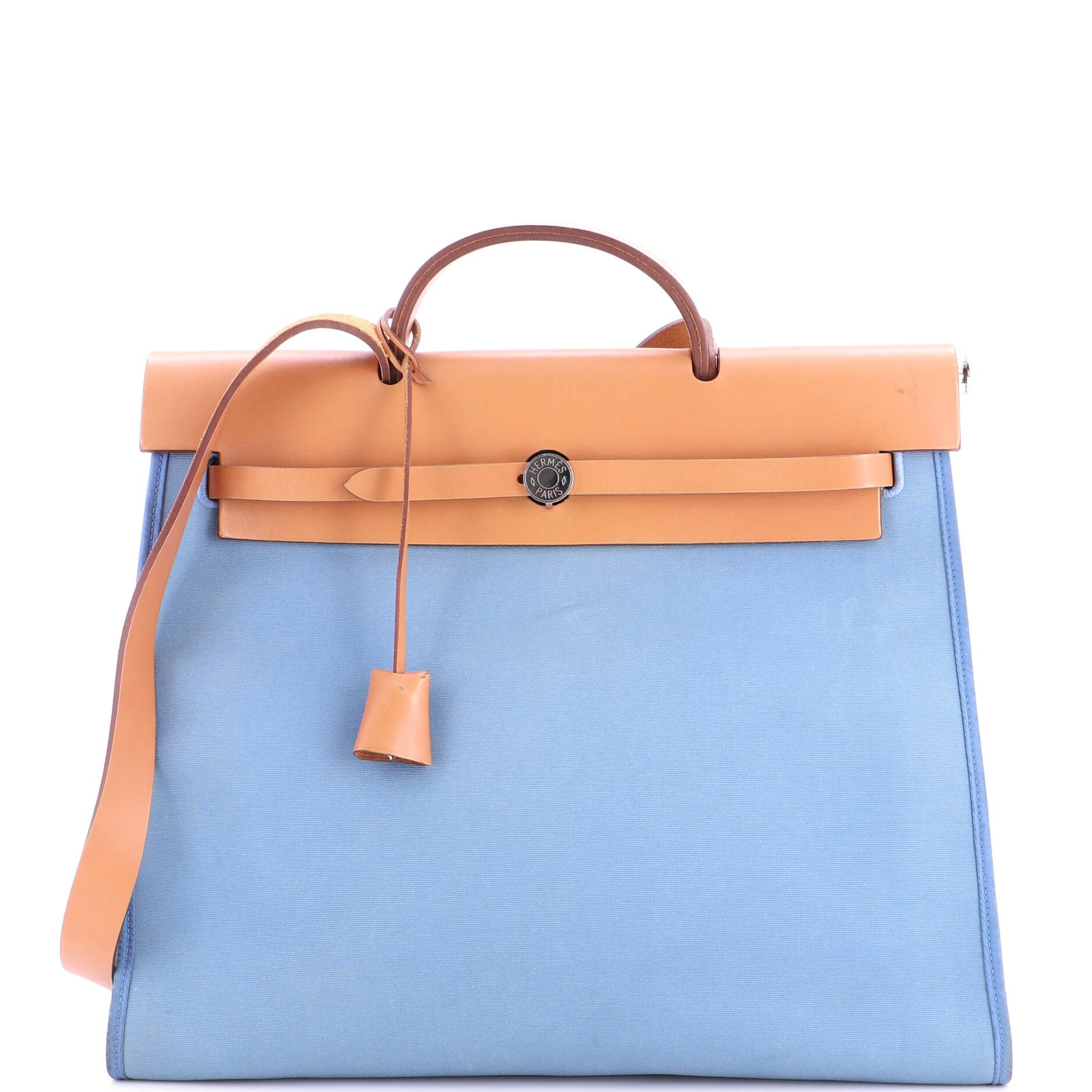 Herbag Zip Leather and Toile 39