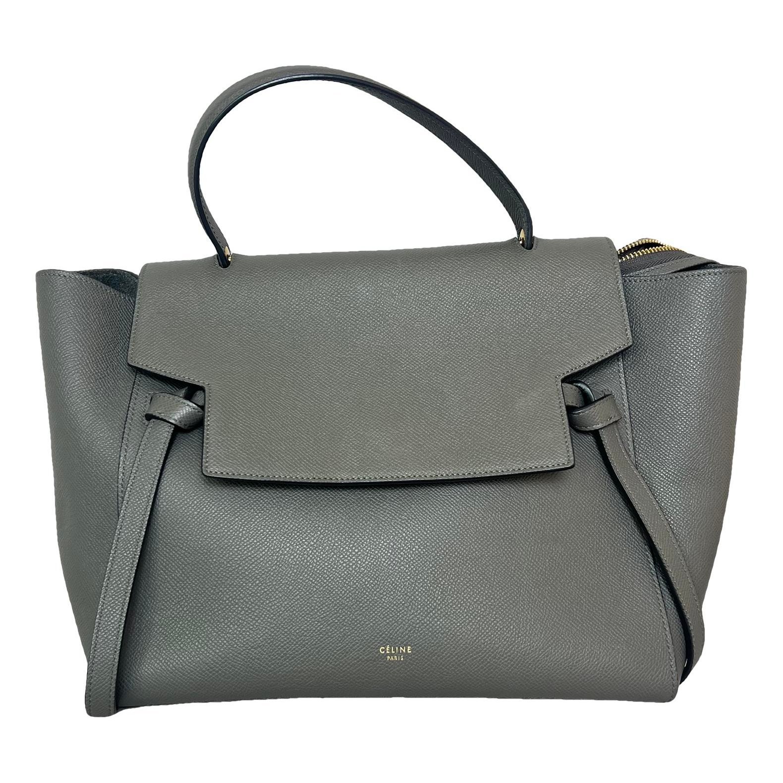 Belt leather handbag