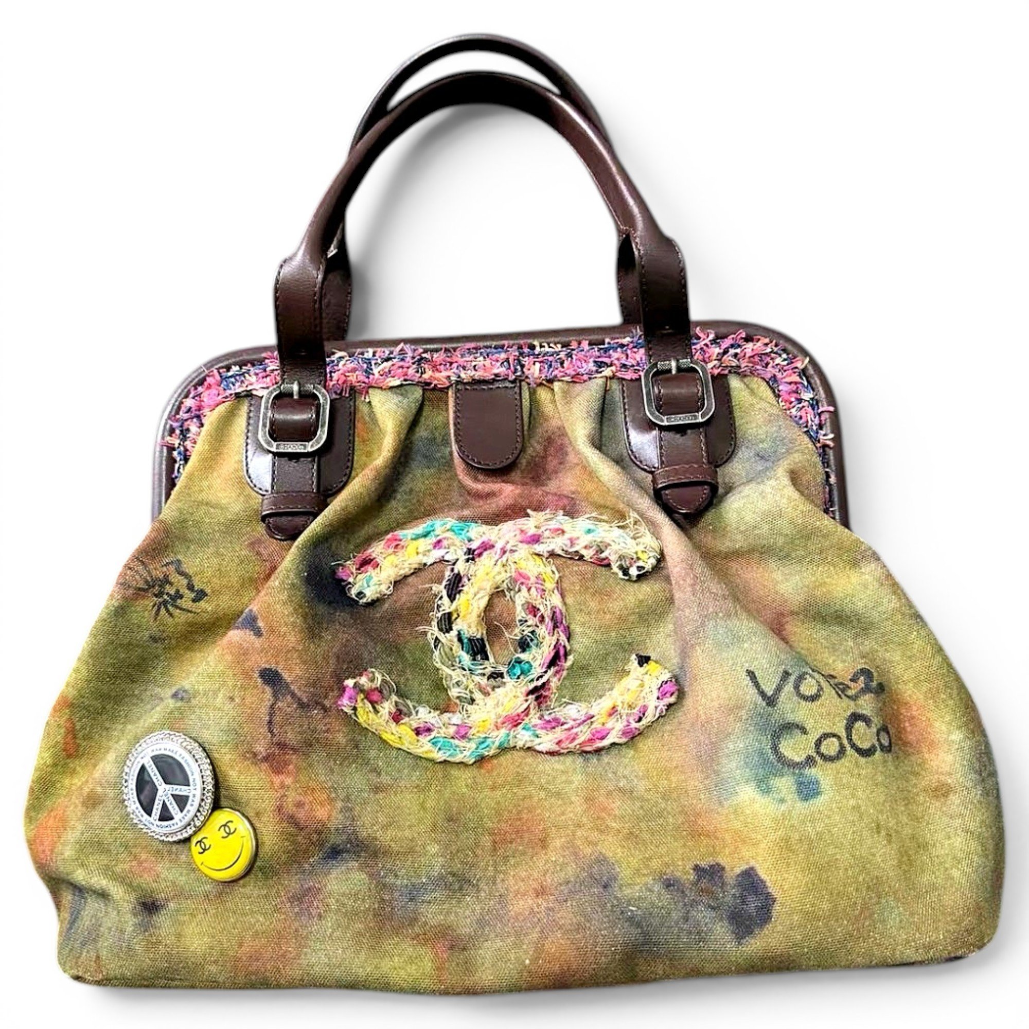 Graffiti cloth handbag