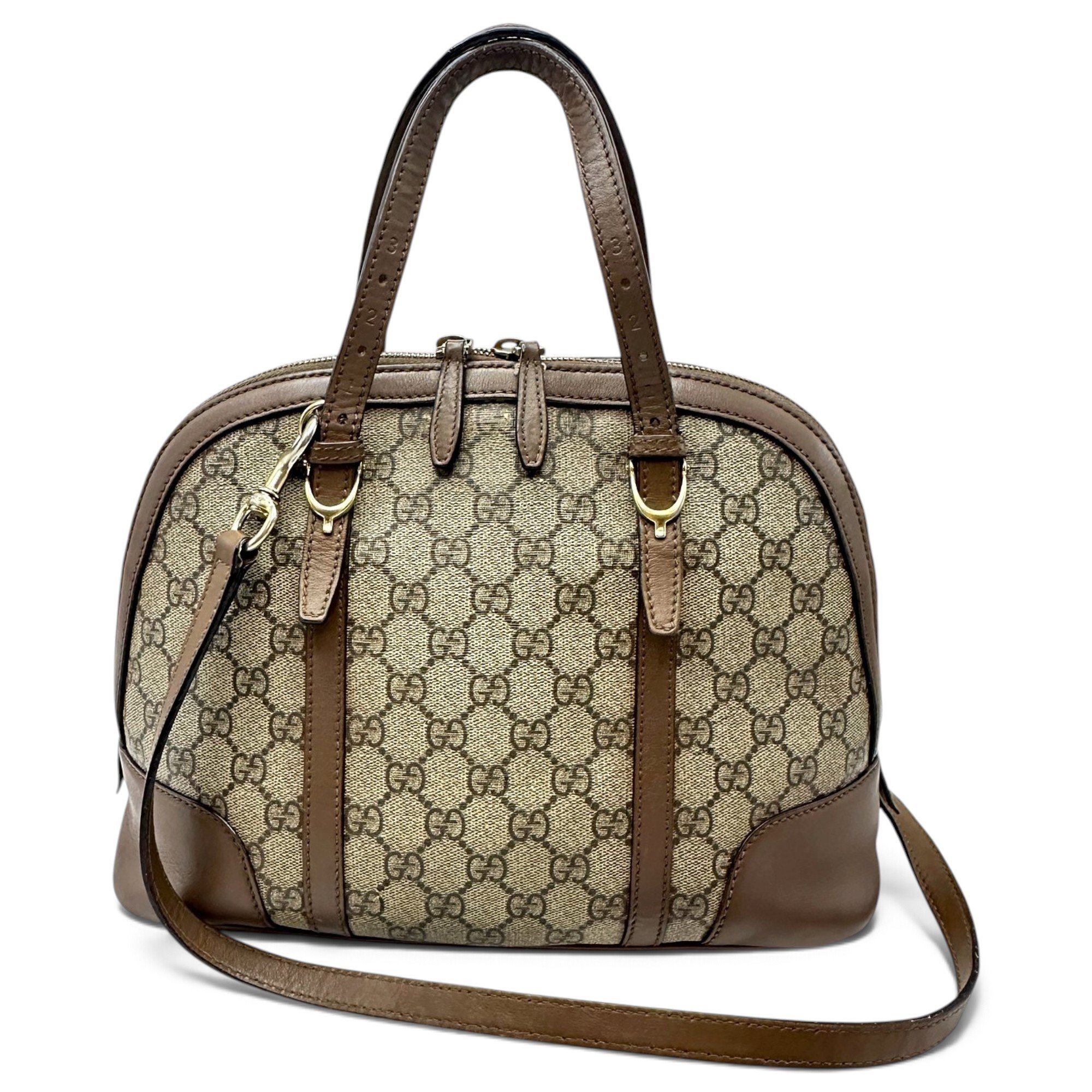 Dôme leather satchel