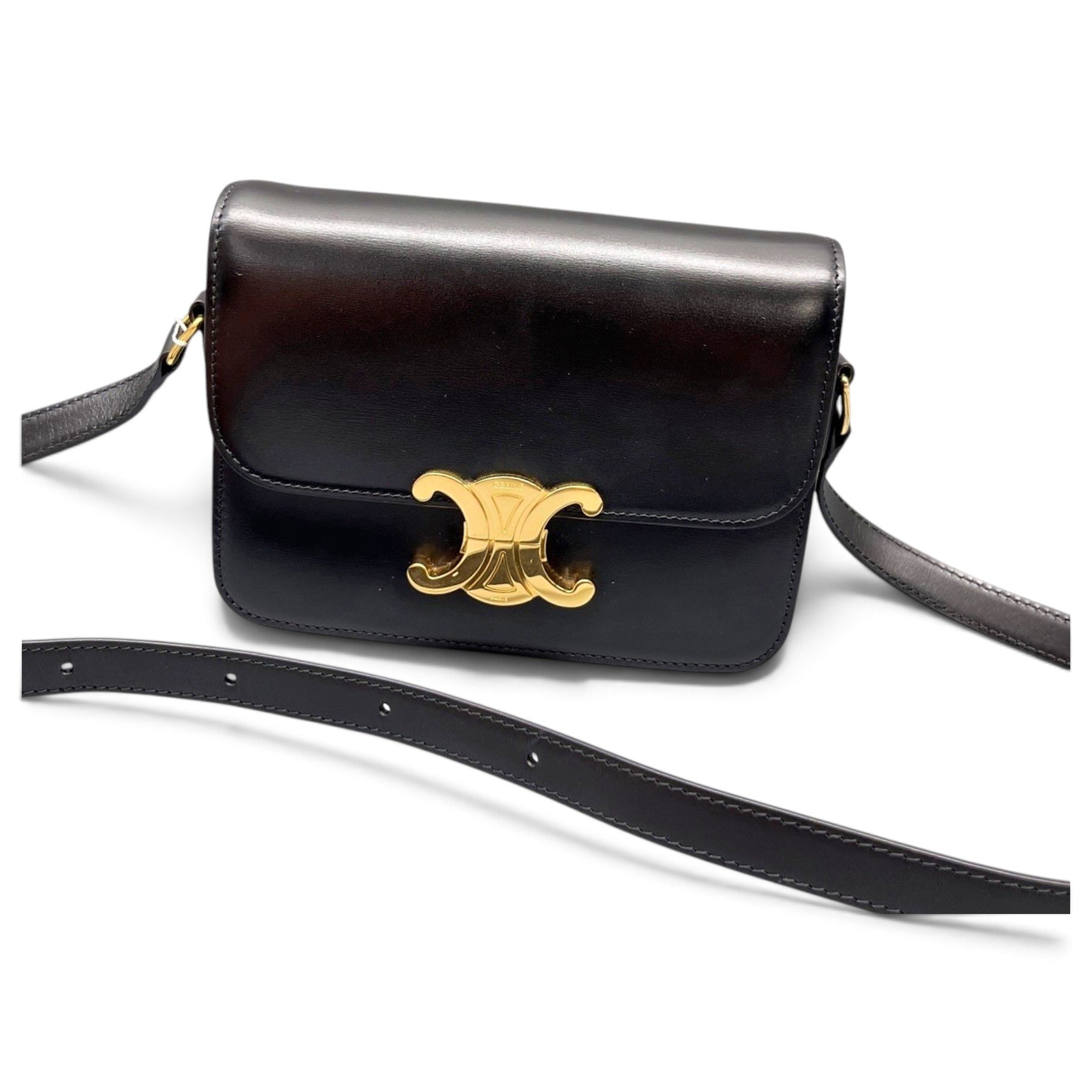 Triomphe leather handbag