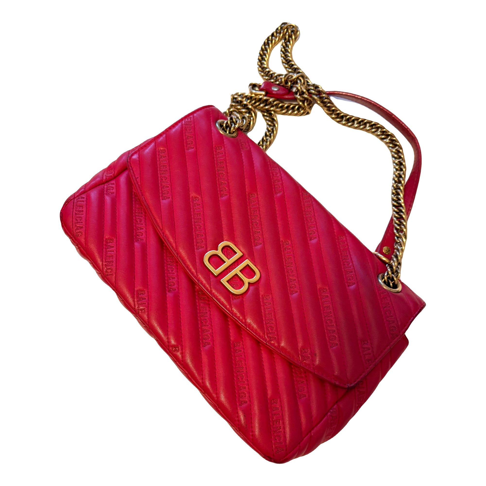 Balenciaga BB chain leather crossbody bag