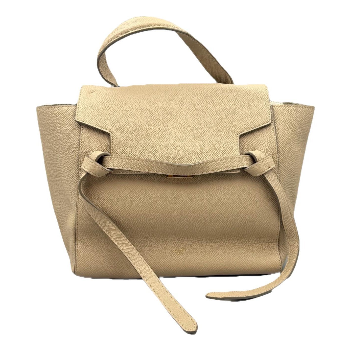 Belt leather handbag