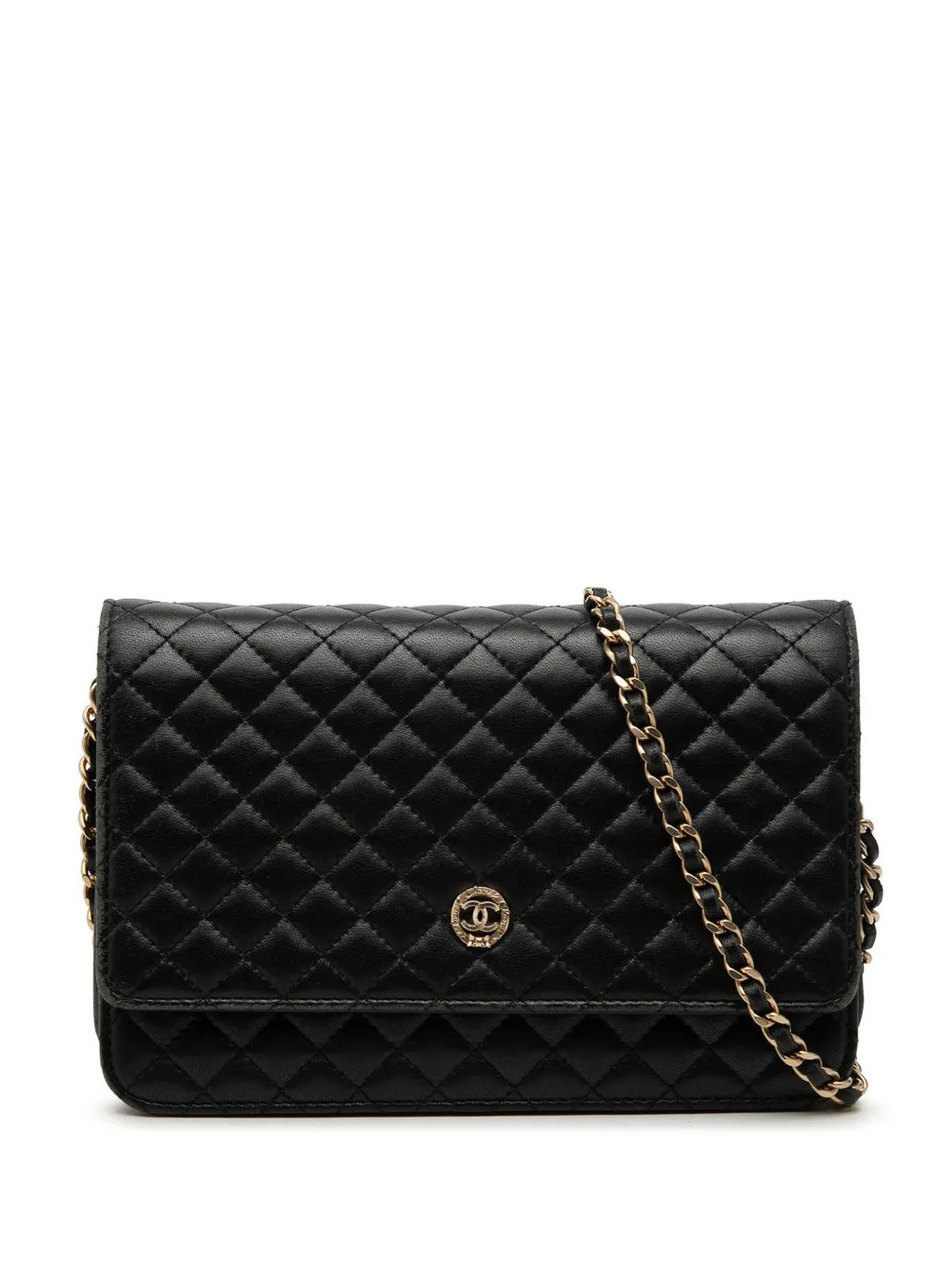 2011 Quilted Lambskin Crest Wallet On Chain crossbody bag