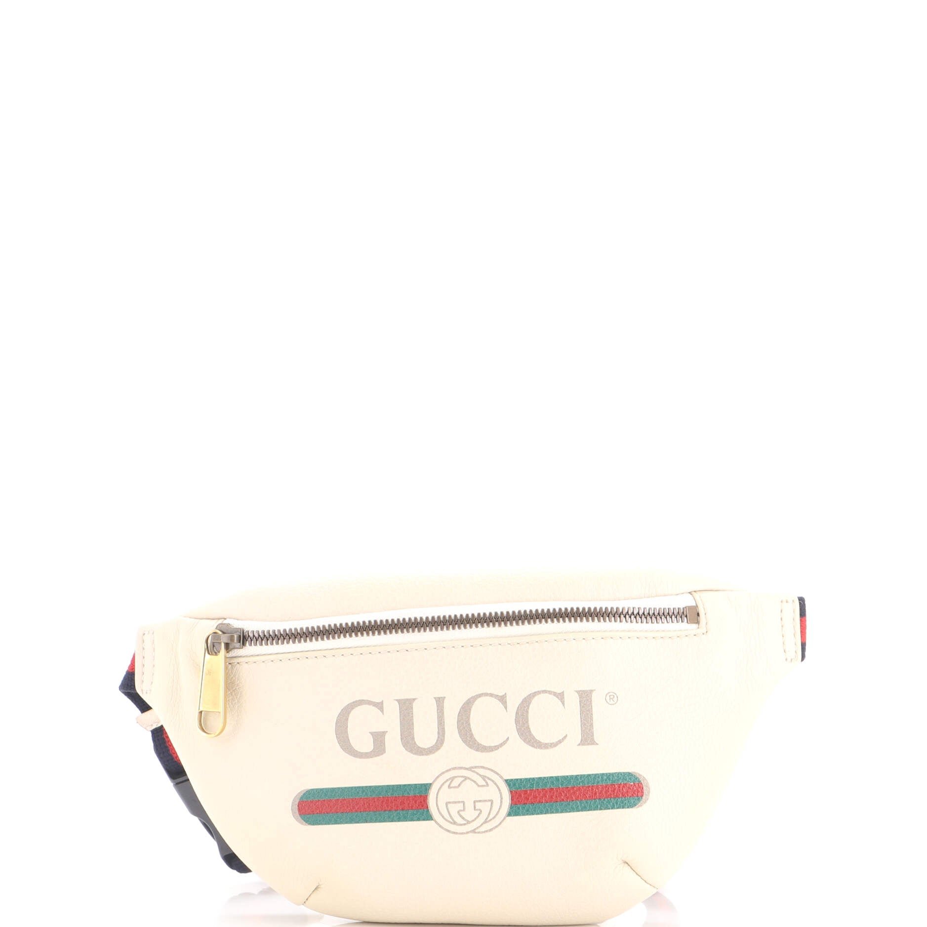 Logo Belt Bag Printed Leather Small