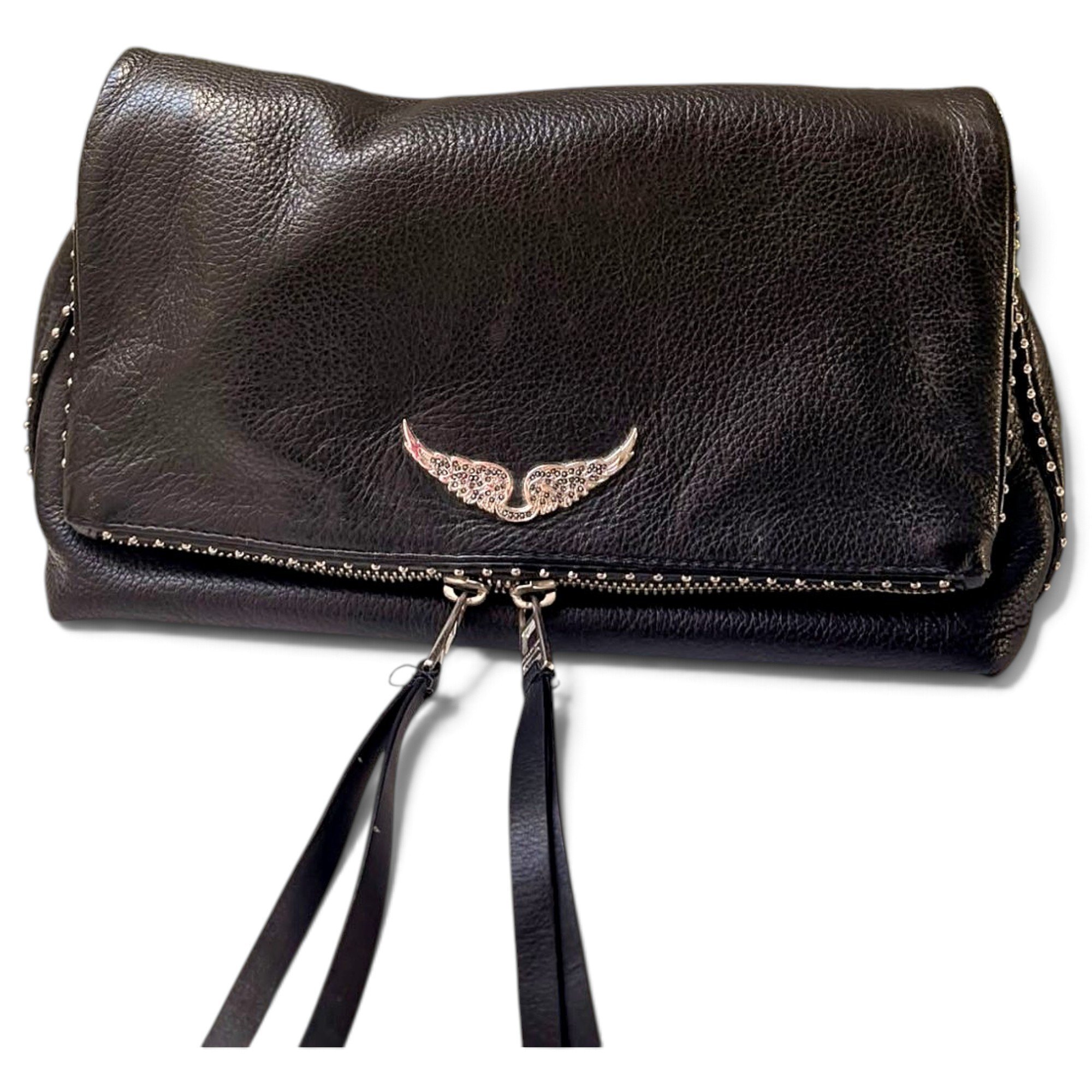 Rock leather crossbody bag