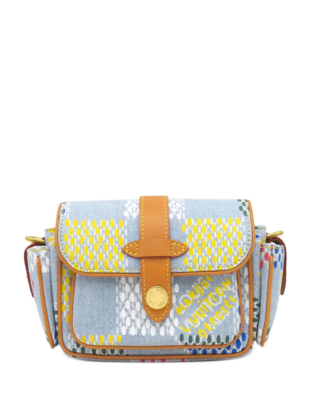 2014 LV Vers Damier Denim Cargo Wearable Wallet crossbody bag