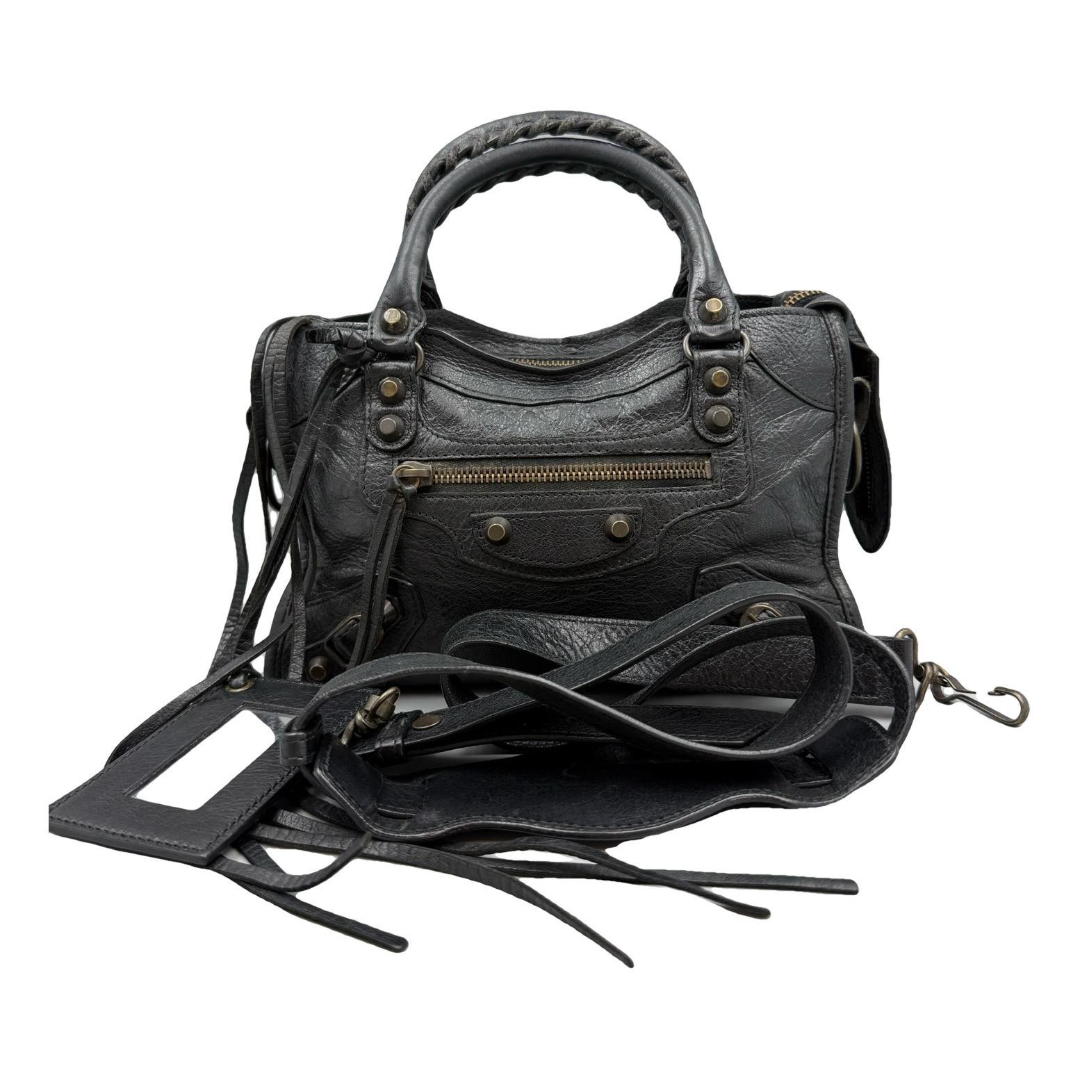 City leather bag