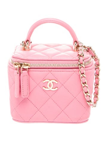 Mini Top Handle Vanity Case w/ Chain