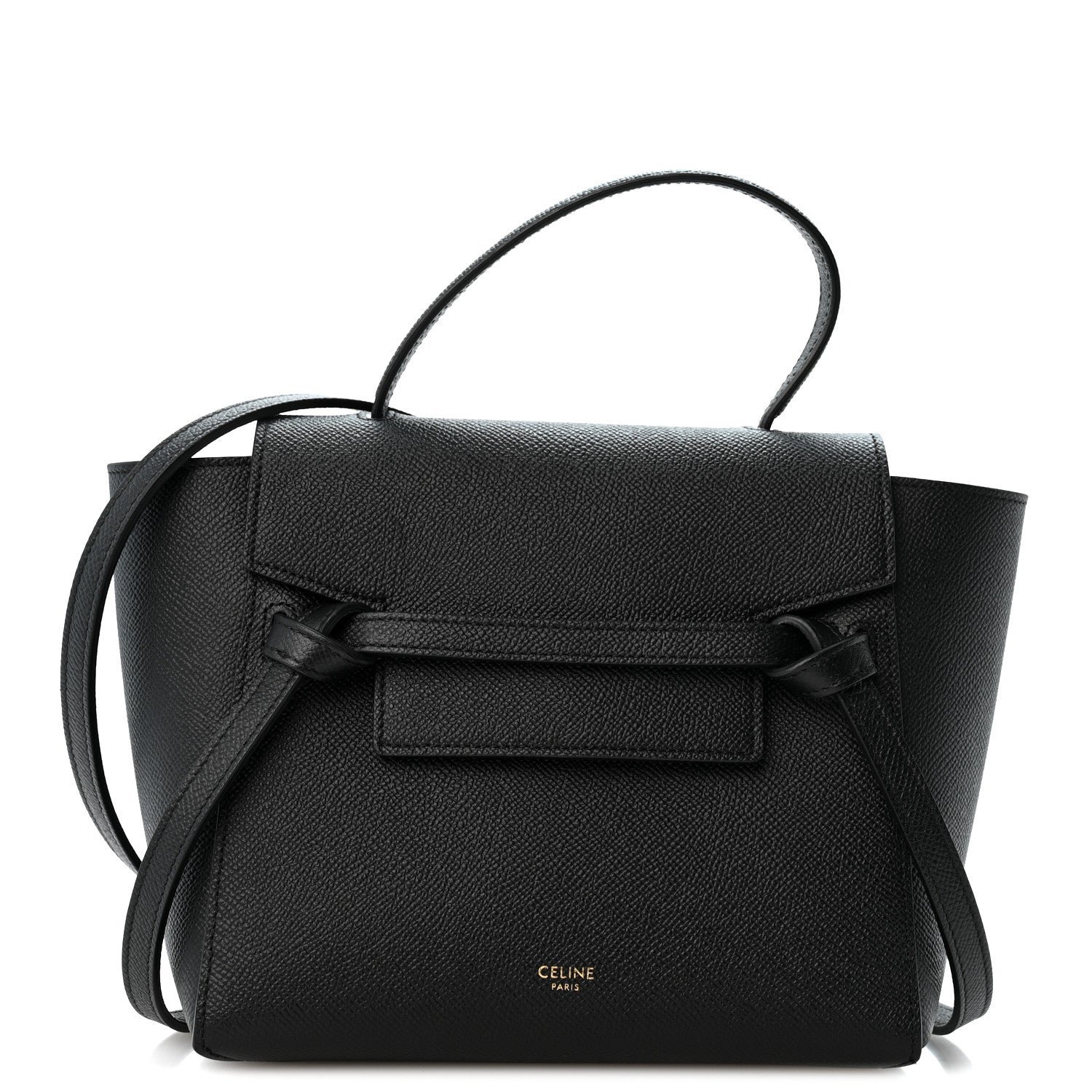 Celine Grained Calfskin Nano Belt Bag Black