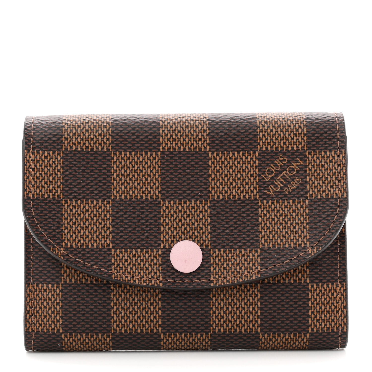 Louis Vuitton Damier Ebene Rosalie Coin Purse Rose Ballerine
