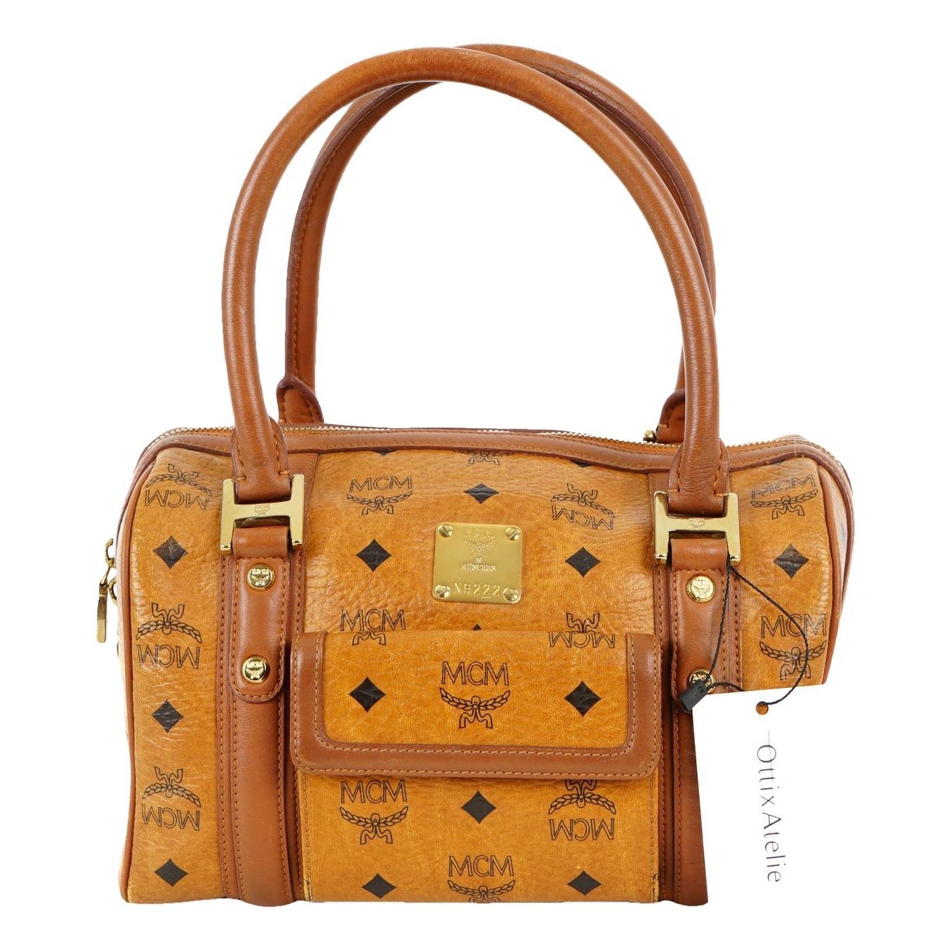 Boston leather handbag