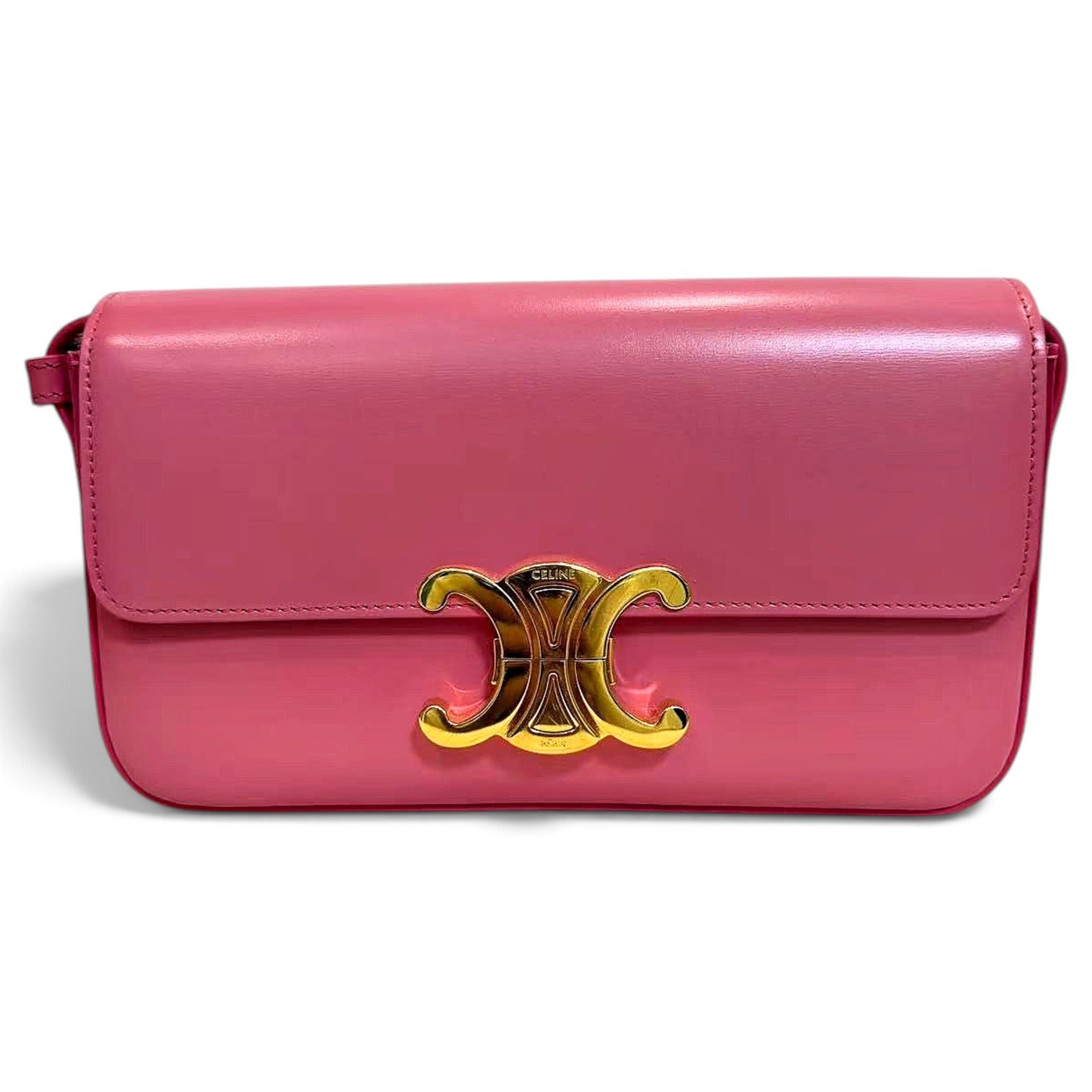 Triomphe Long leather handbag