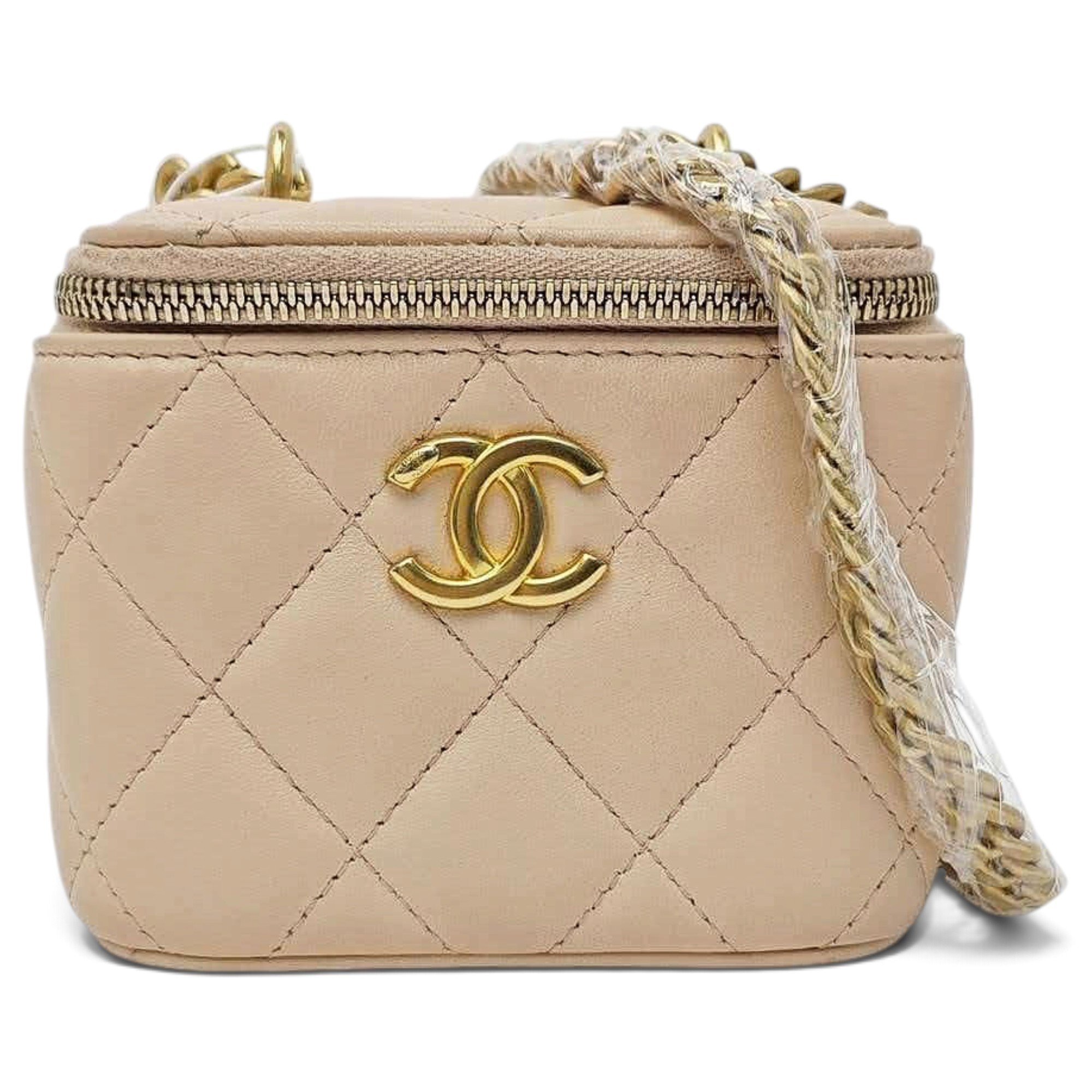 Trendy CC Vanity leather handbag