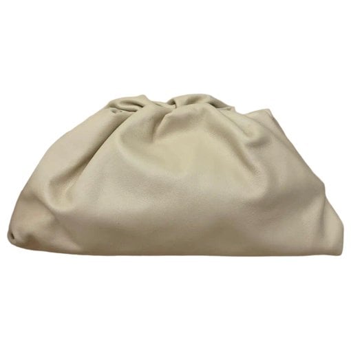 Pouch leather clutch bag