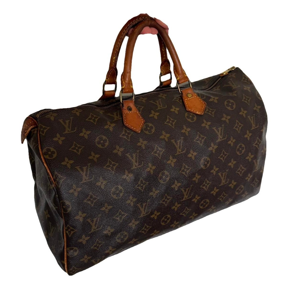 Speedy leather handbag