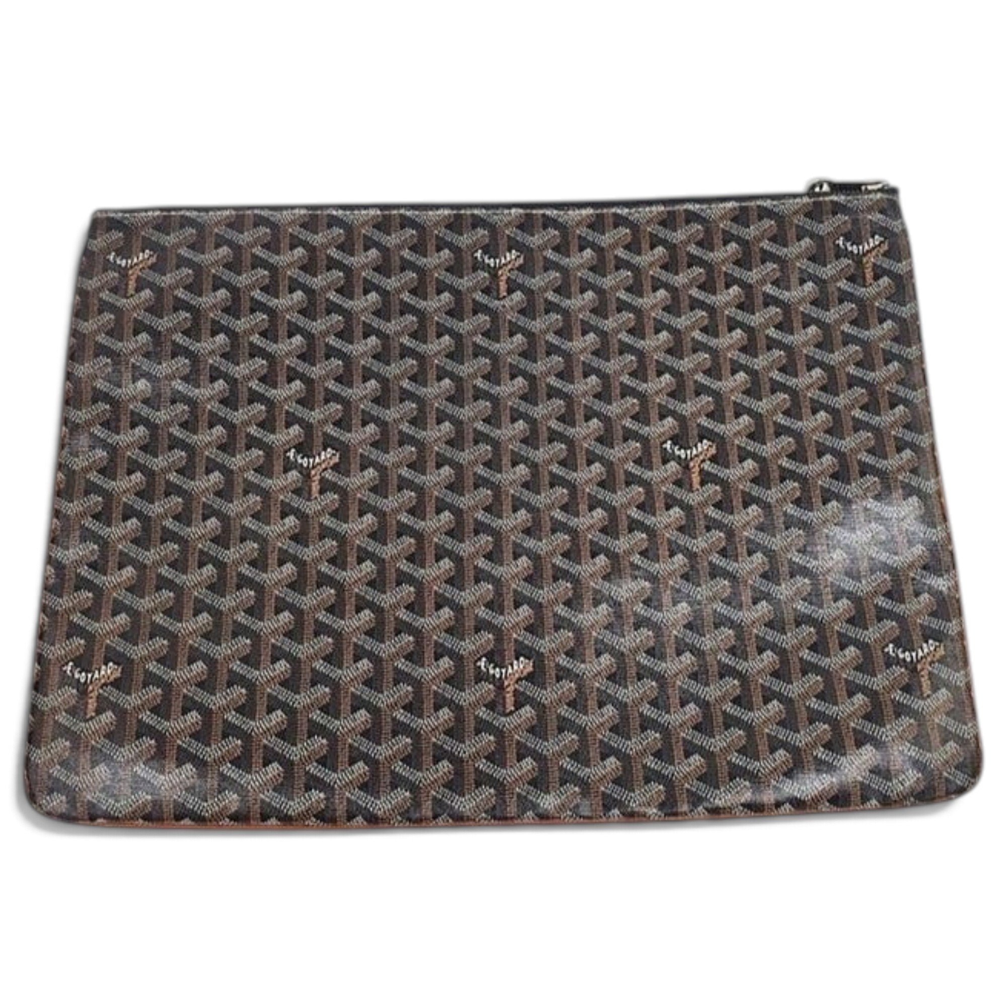 Sénat leather clutch bag