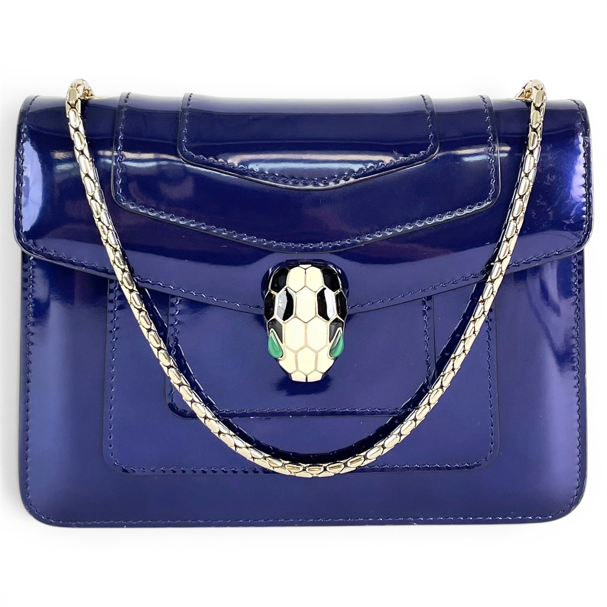 Serpenti leather handbag