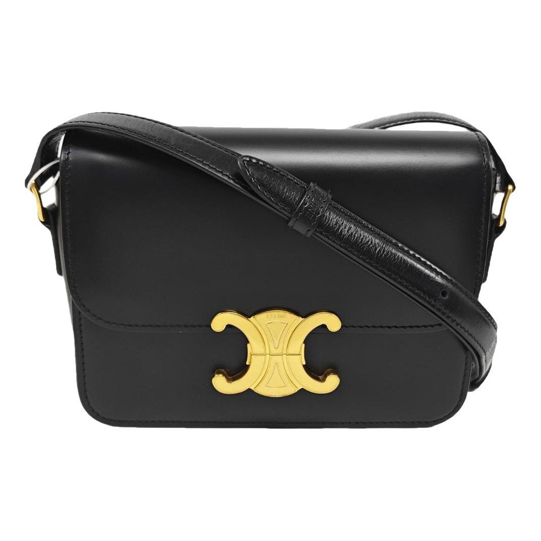 Triomphe leather handbag