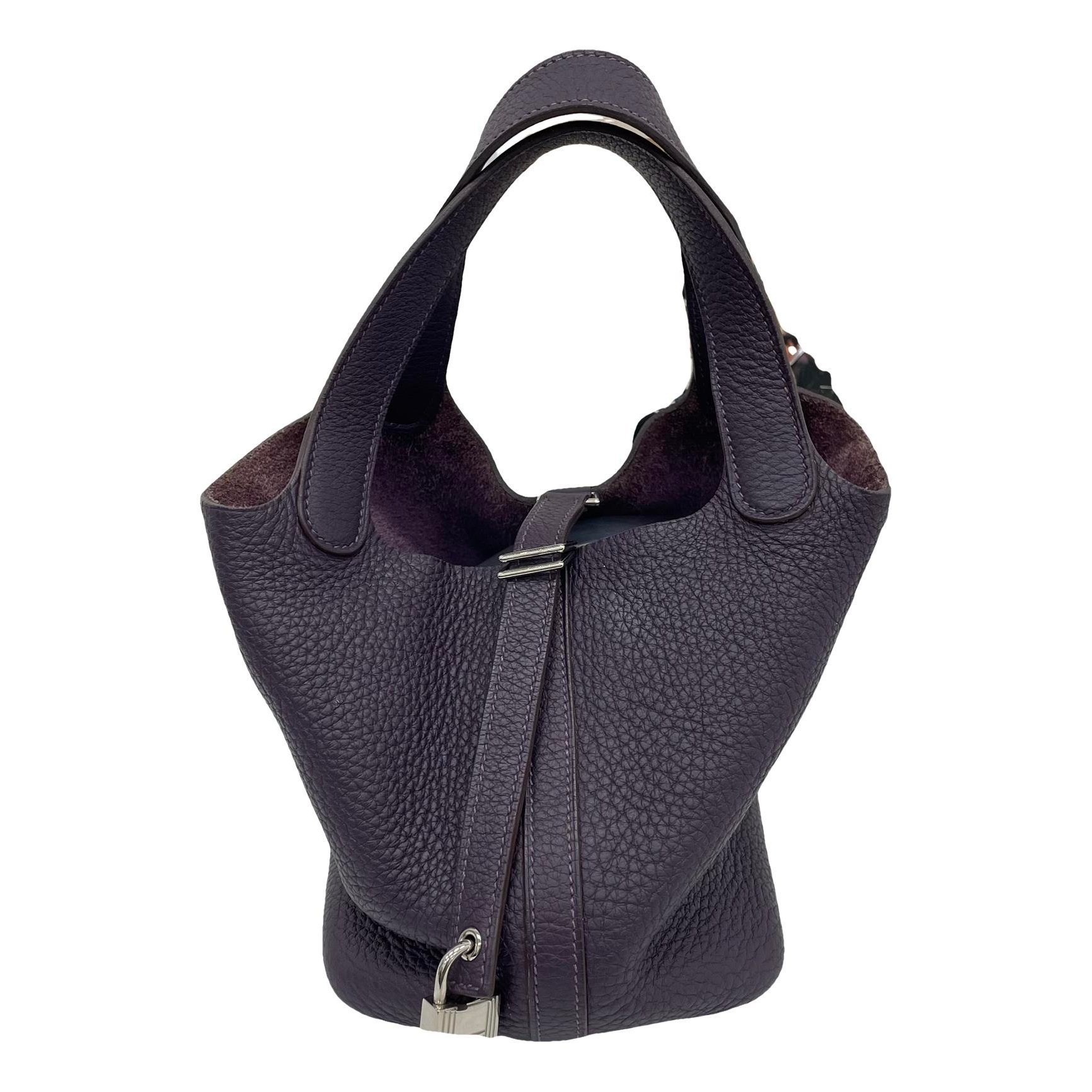 Picotin leather handbag