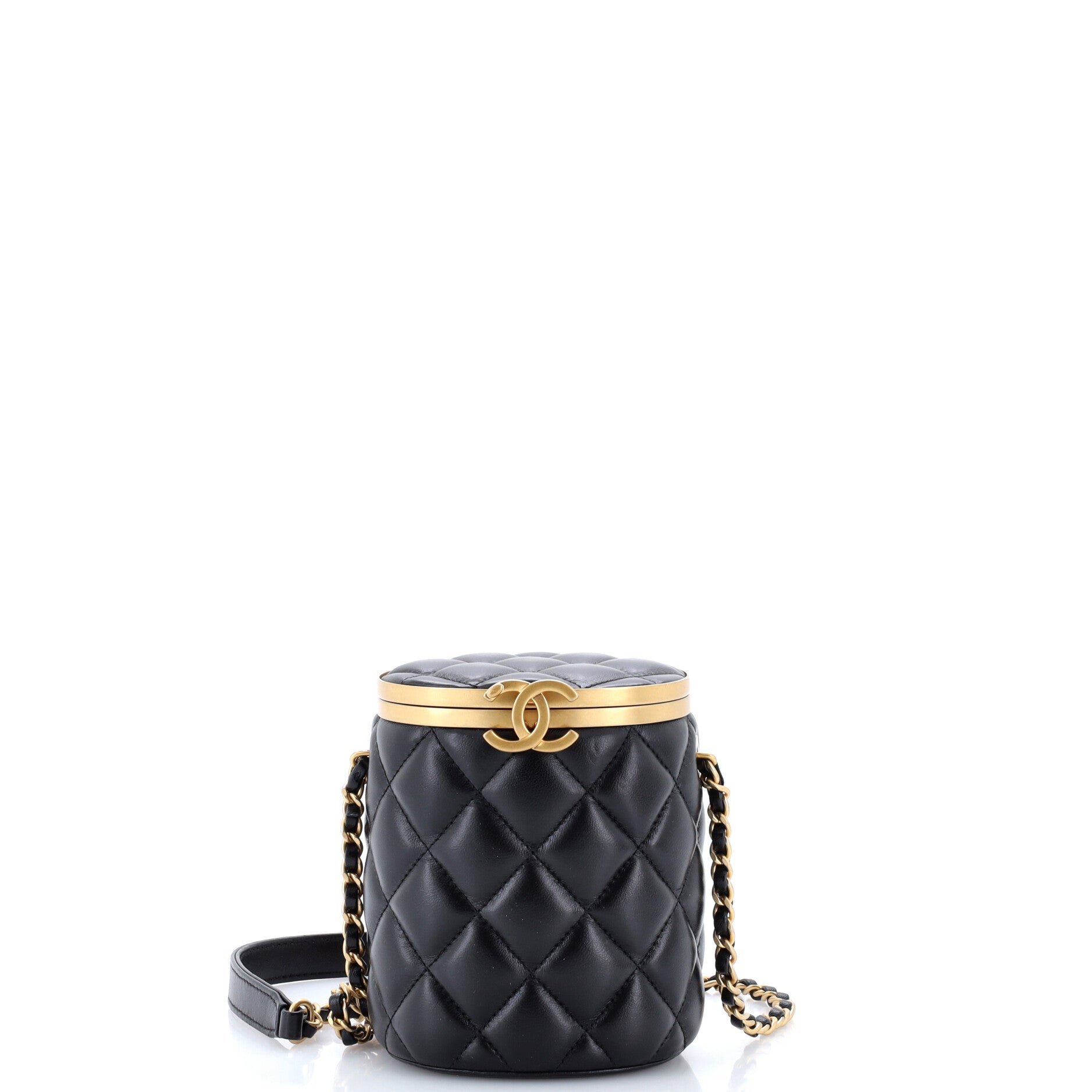 Crown Box Vanity Bag Quilted Lambskin Mini
