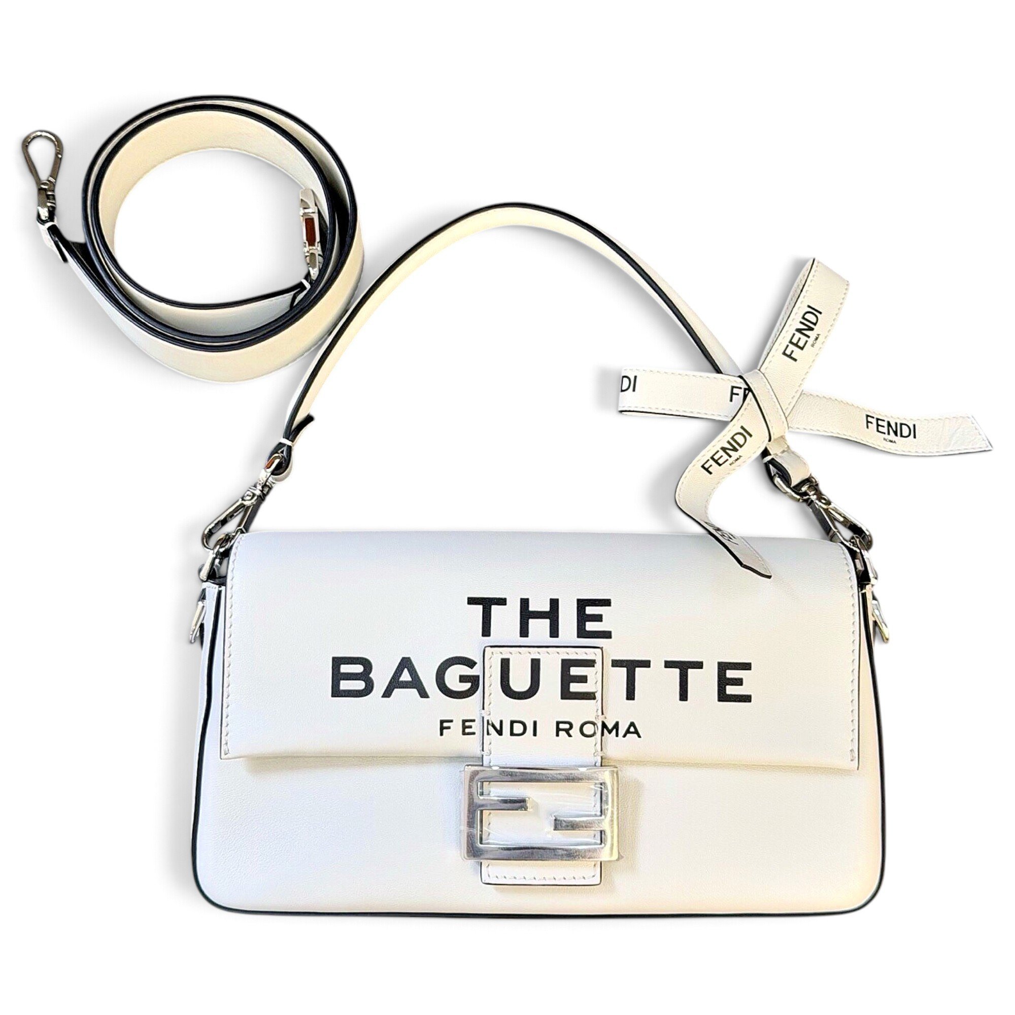 Baguette leather handbag