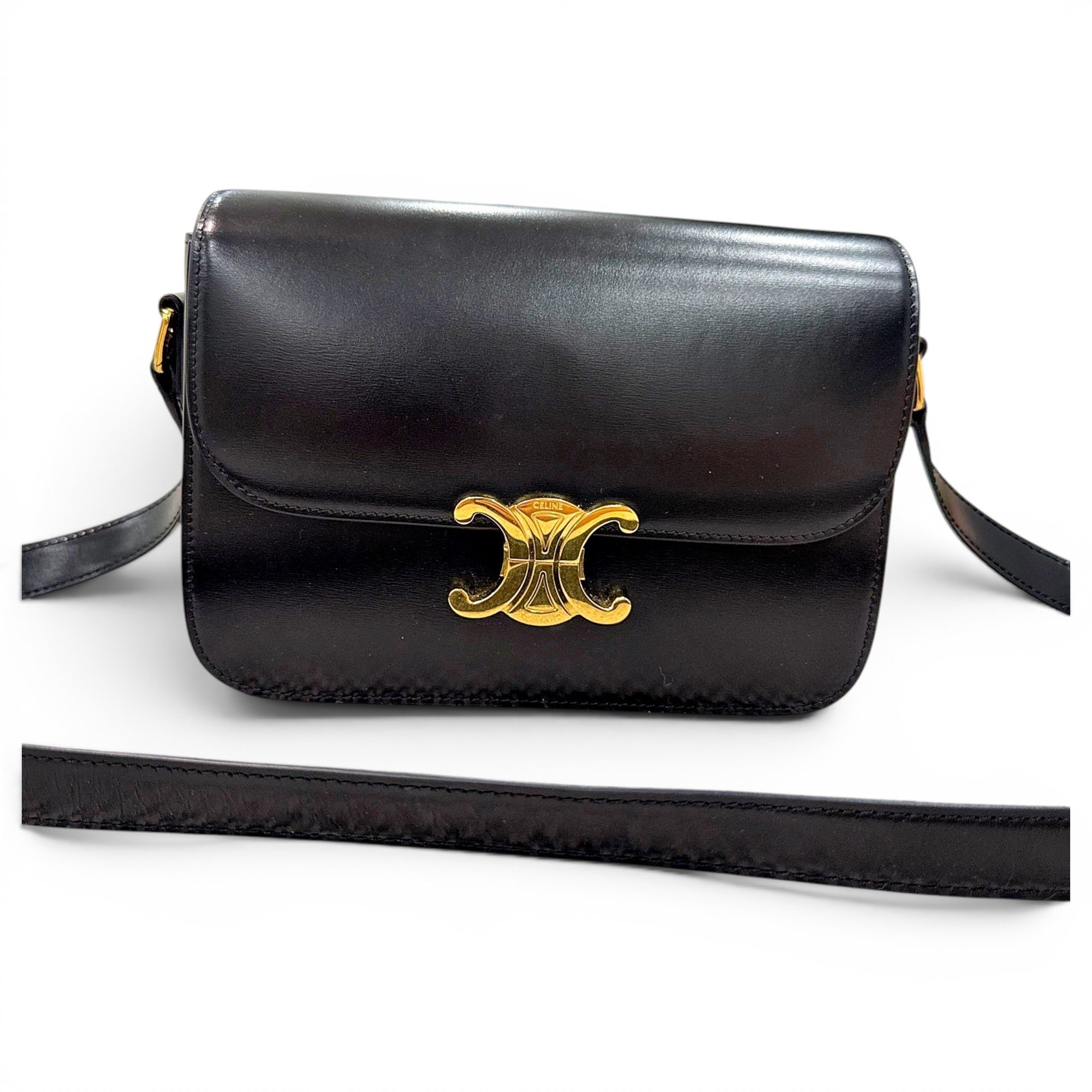 Triomphe leather handbag