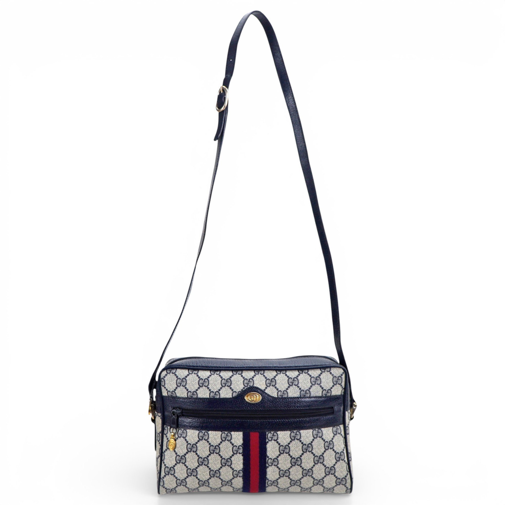Ophidia Zip leather crossbody bag